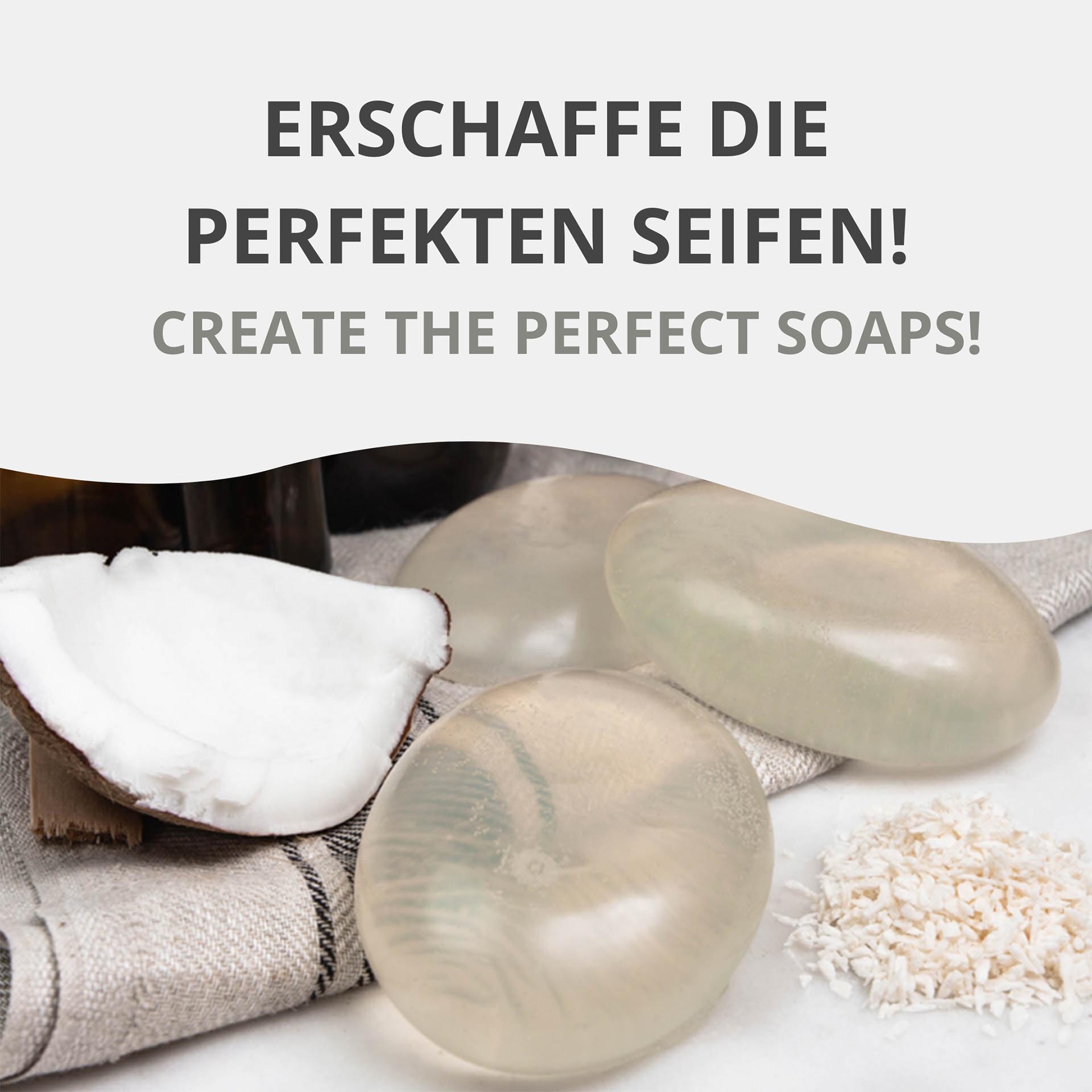 Palmölfreie Glycerinseife - Rohseife Transparent