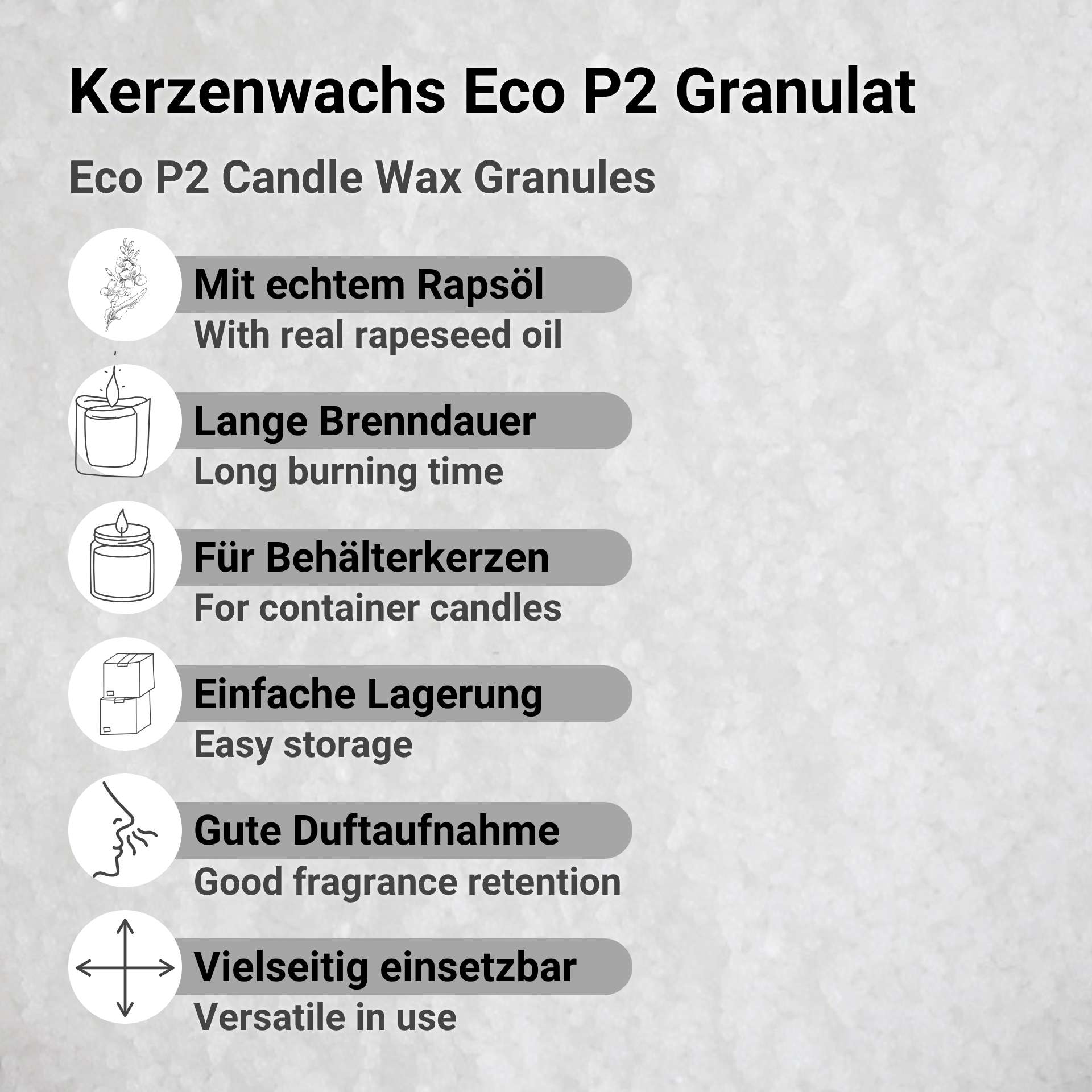Kerzenwachs Eco P2 Granulat