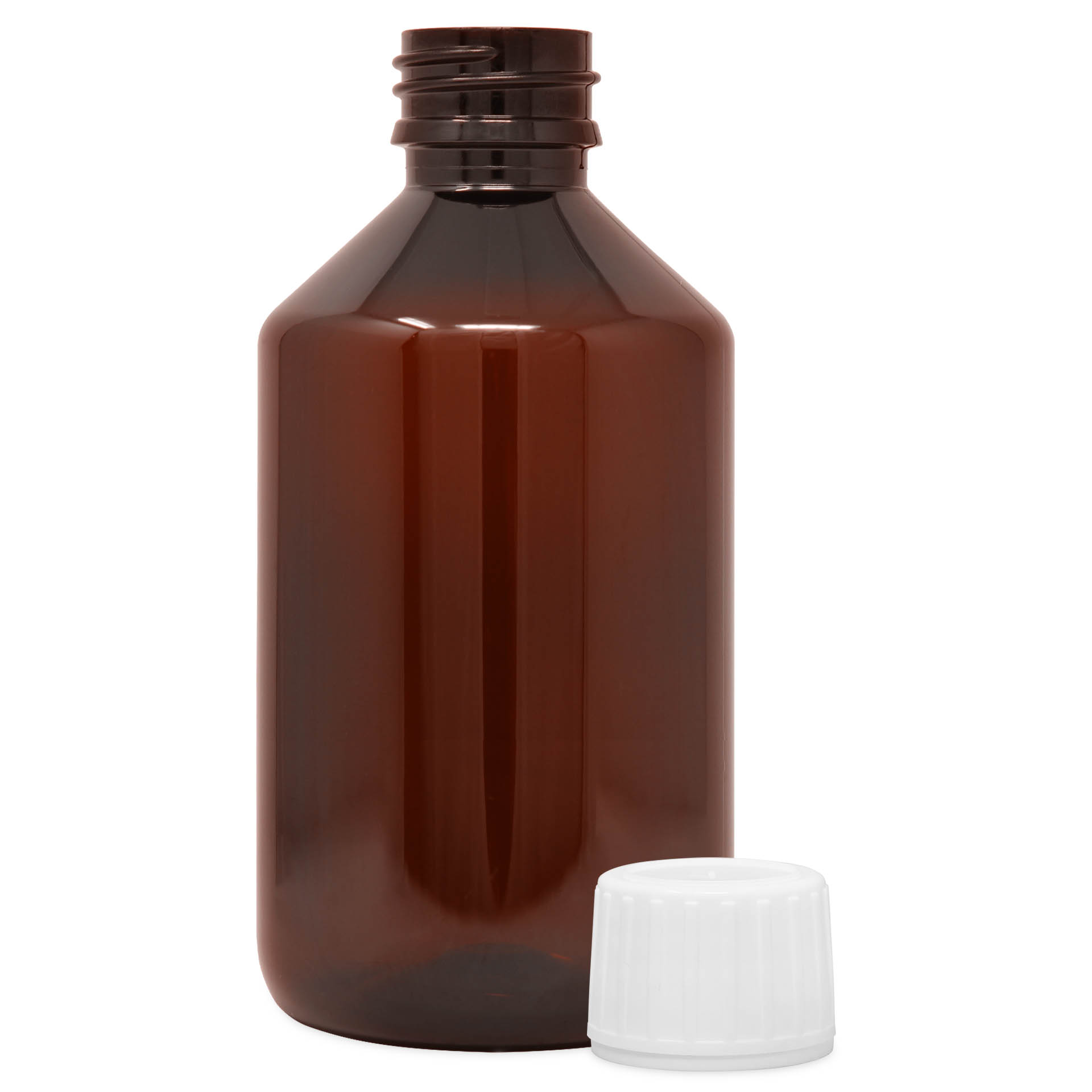 Empty Bottle Brown with Lid 250 ml