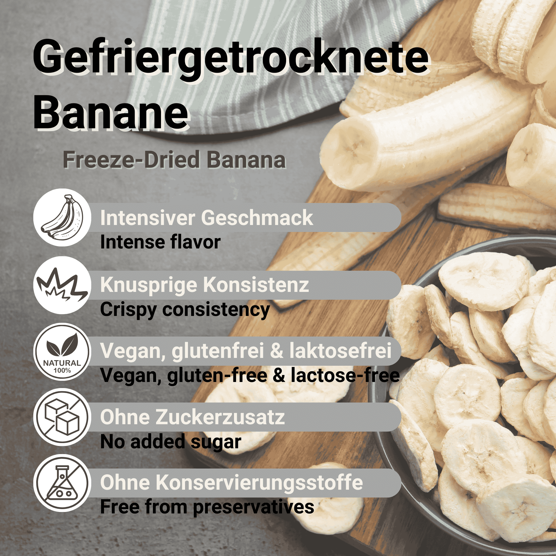 Freeze-Dried Banana Slices