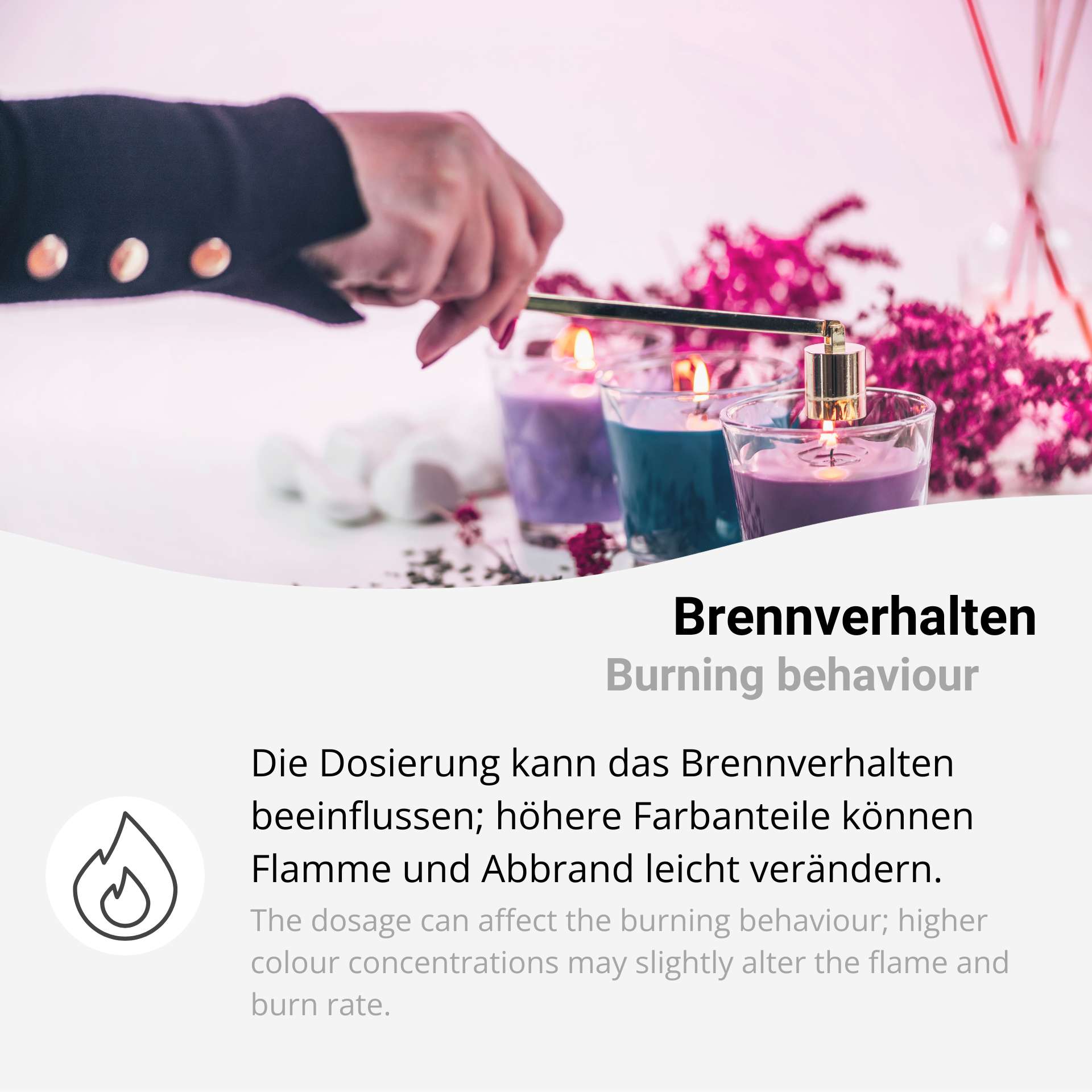 Hochkonzentrierte Kerzenfarbe in Pastillen zum Wachs färben (2804)
