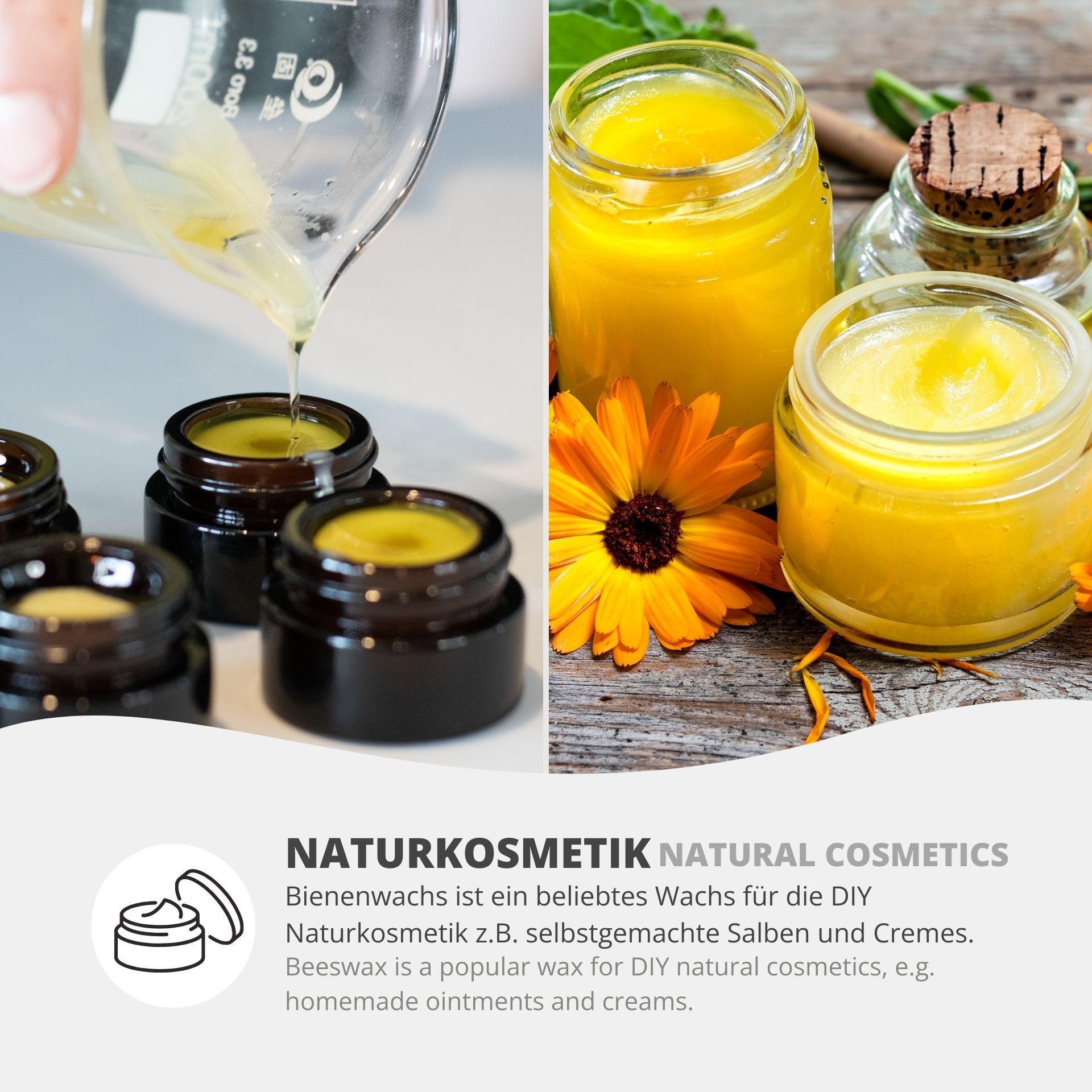 Beeswax cosmetic Cera flava yellow