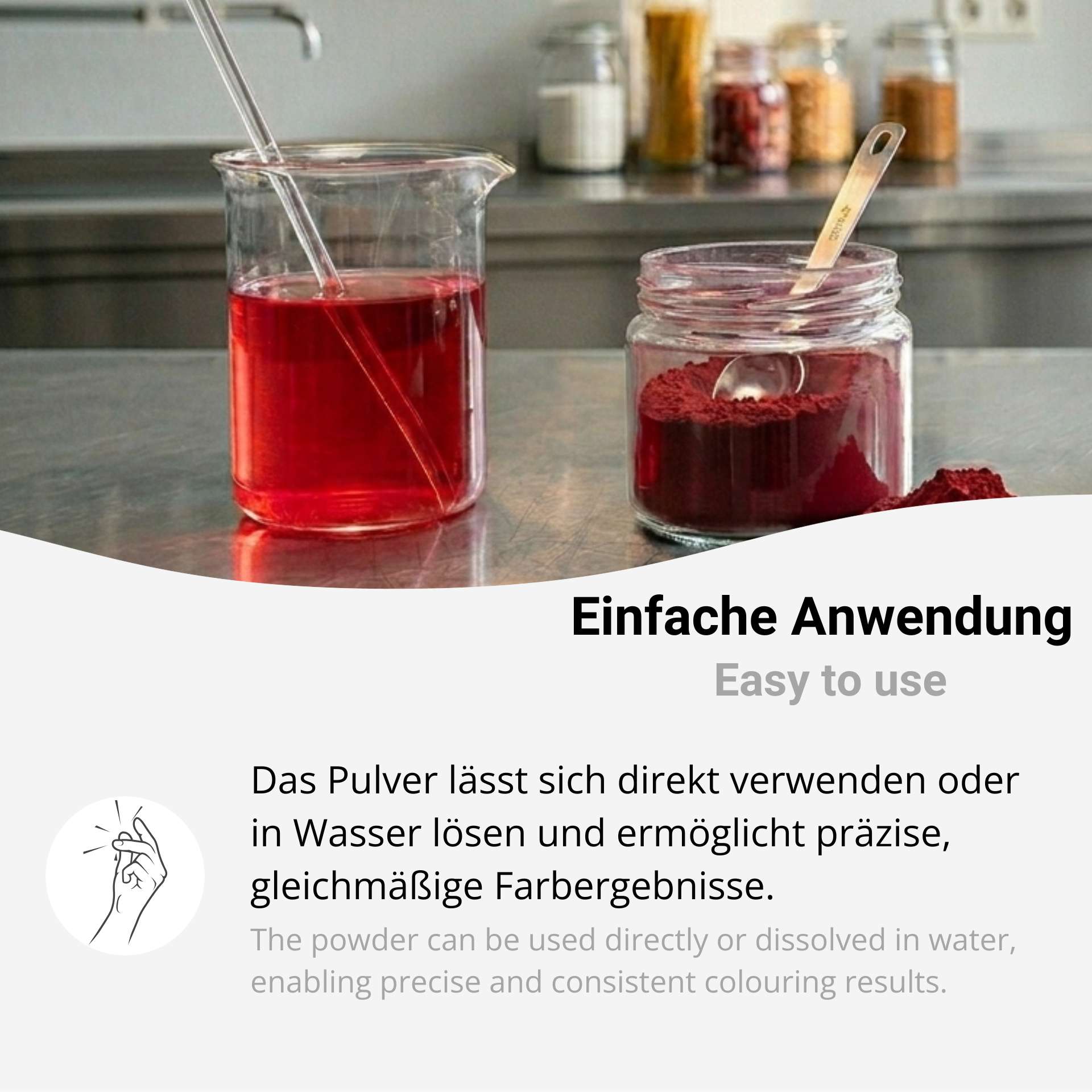 Azorubin Lebensmittelfarbe Rot - E 122