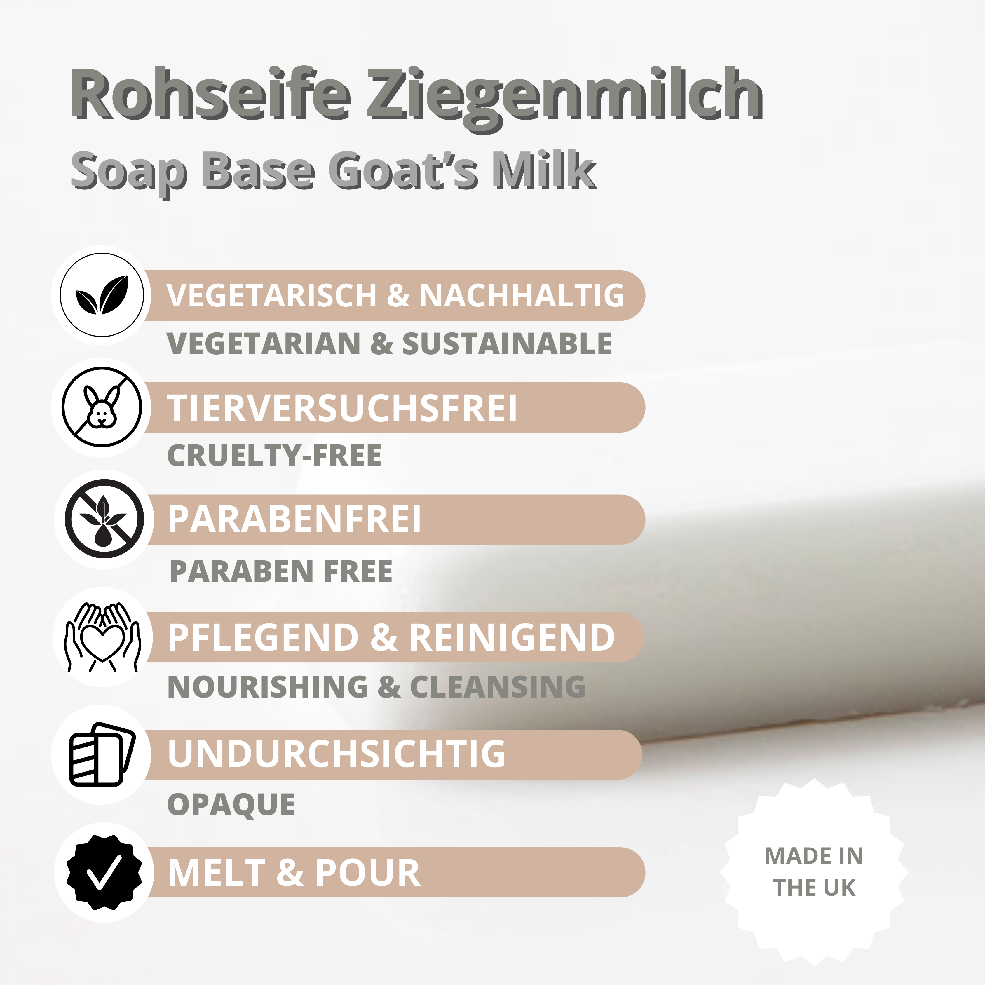 Melt and Pour Soap Base – Goat's Milk
