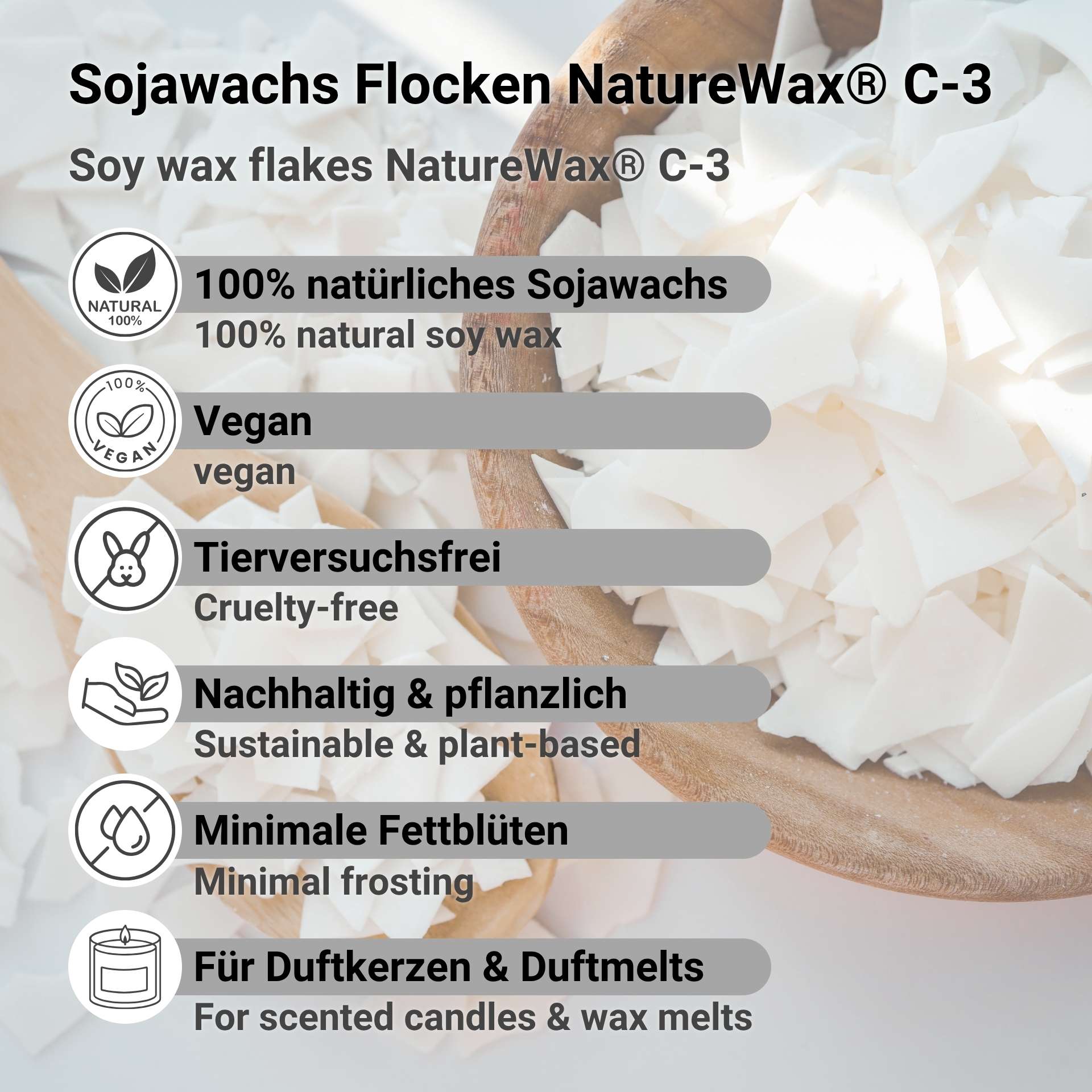 Sojawachs Flocken NatureWax® C-3