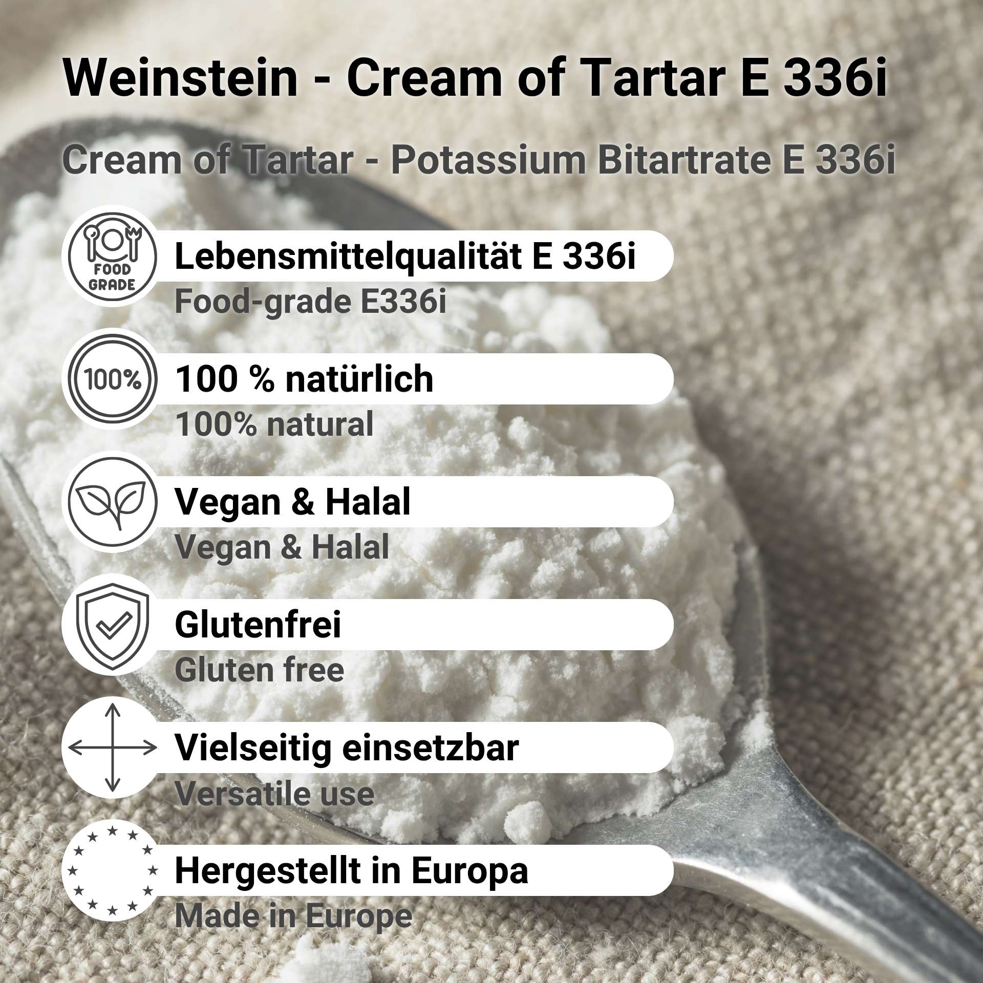 Weinstein - Cream of Tartar E 336i