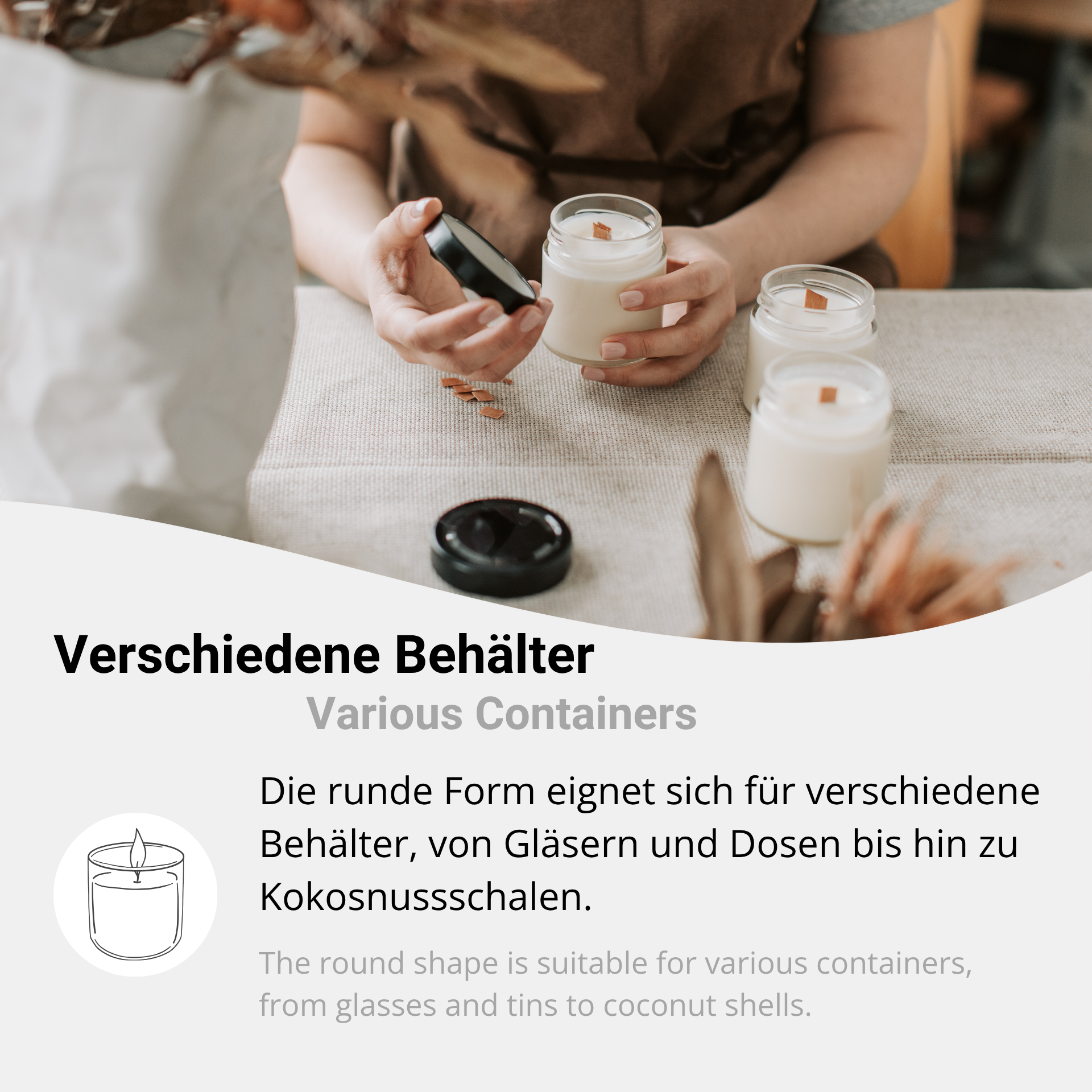 Klebepunkte für Kerzendochte – 20er-Set
