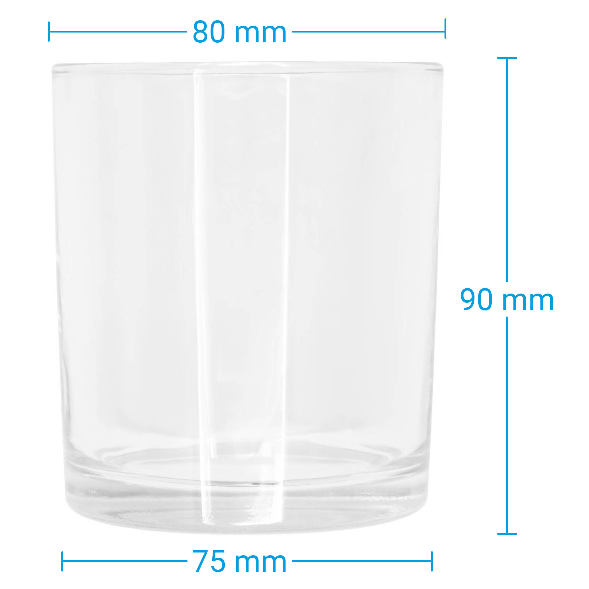 Kerzenglas klar 300 ml
