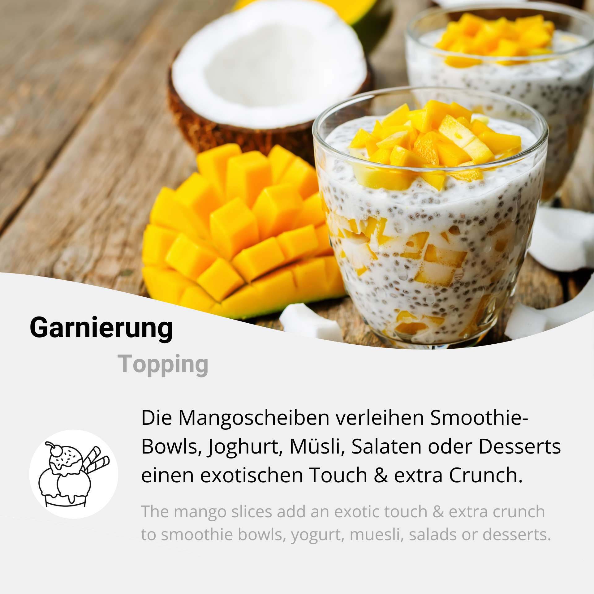 Bio Mango gefriergetrocknet