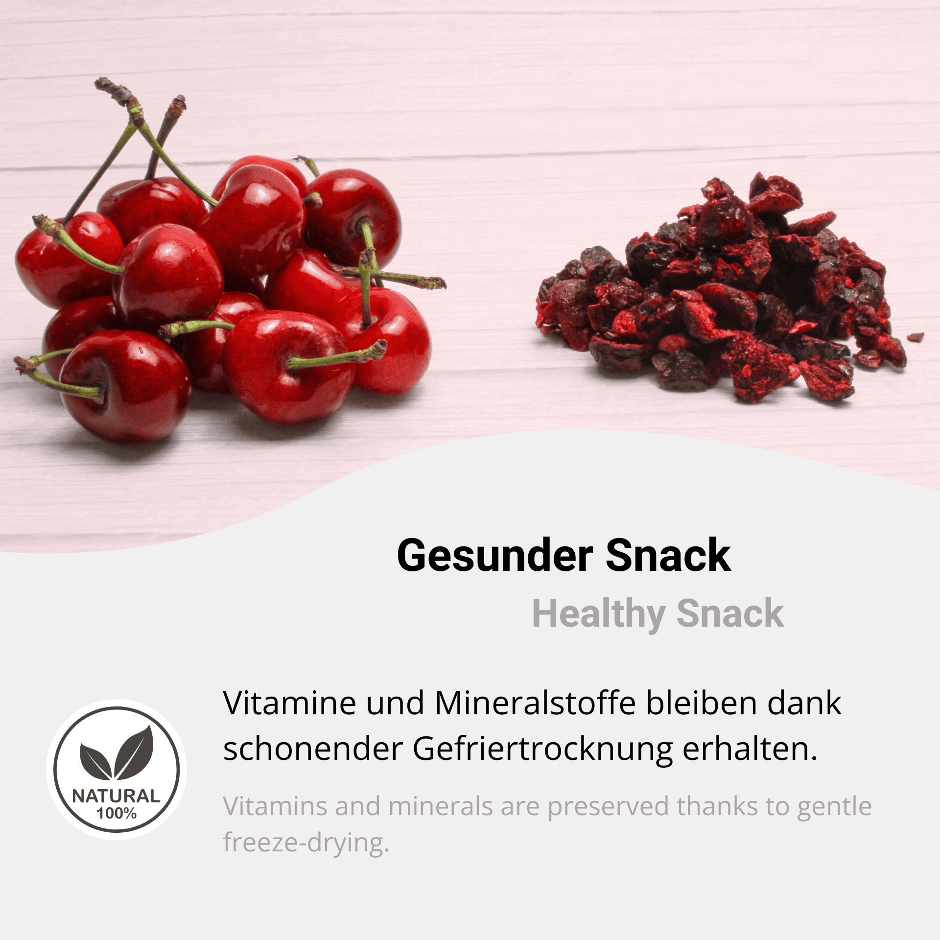 Gefriergetrocknete Sauerkirschen