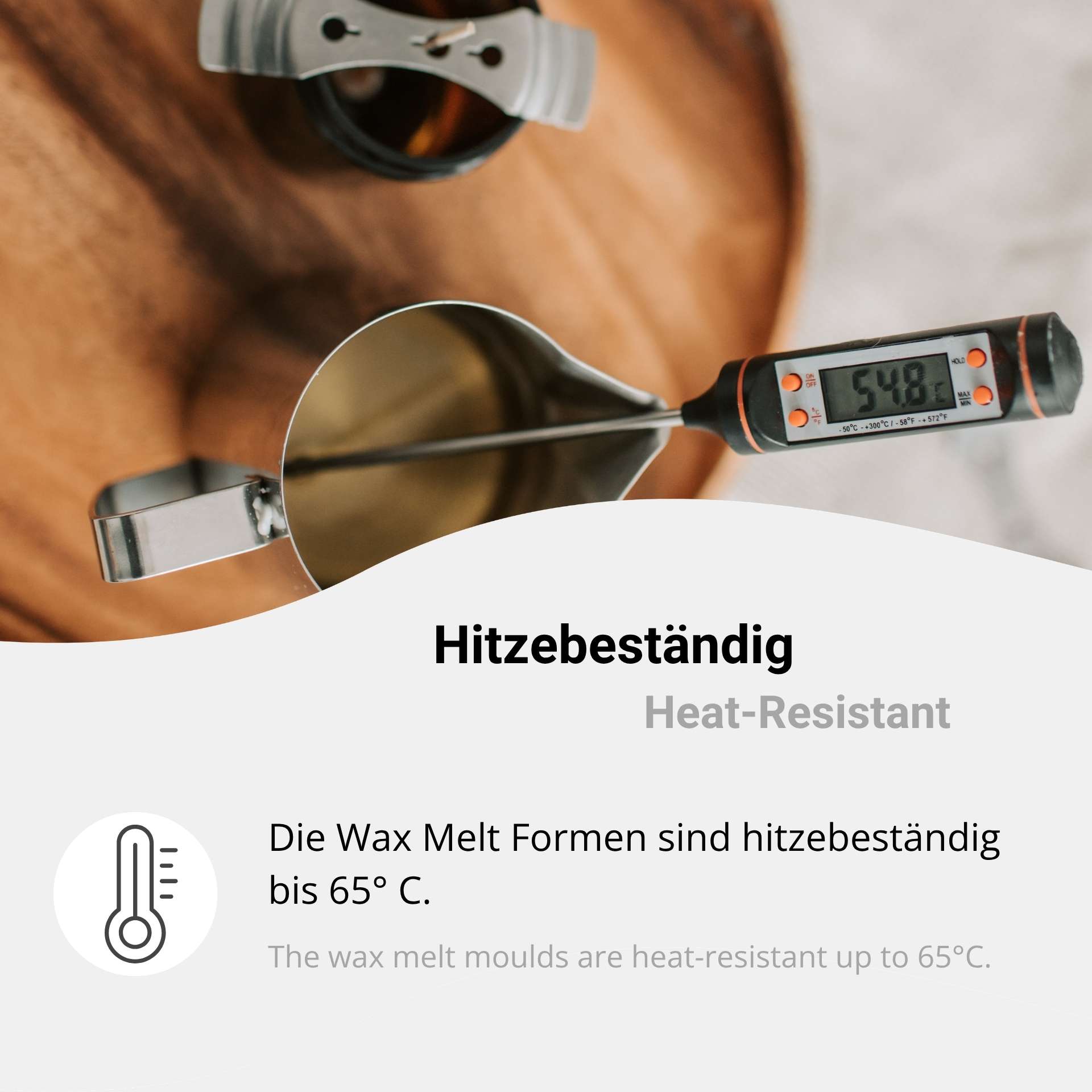 Hitzebeständiges Material für DIY Duftmelts