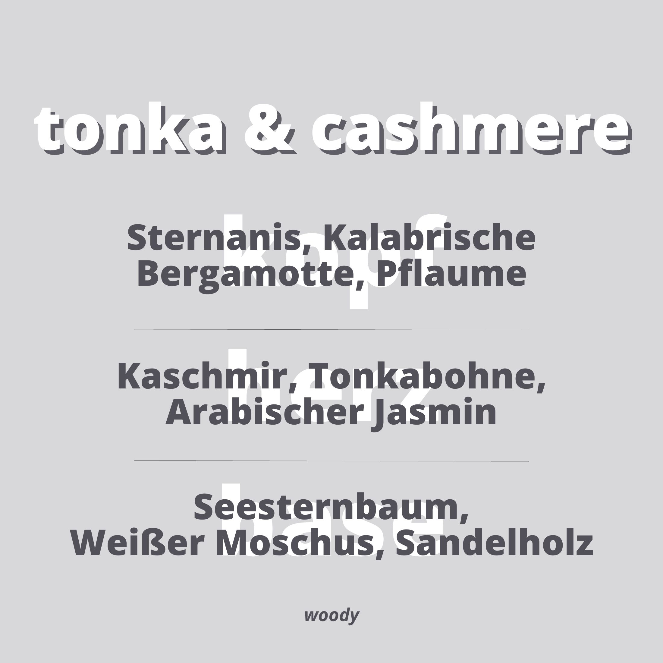 Duftnoten Tonka & Cashmere
