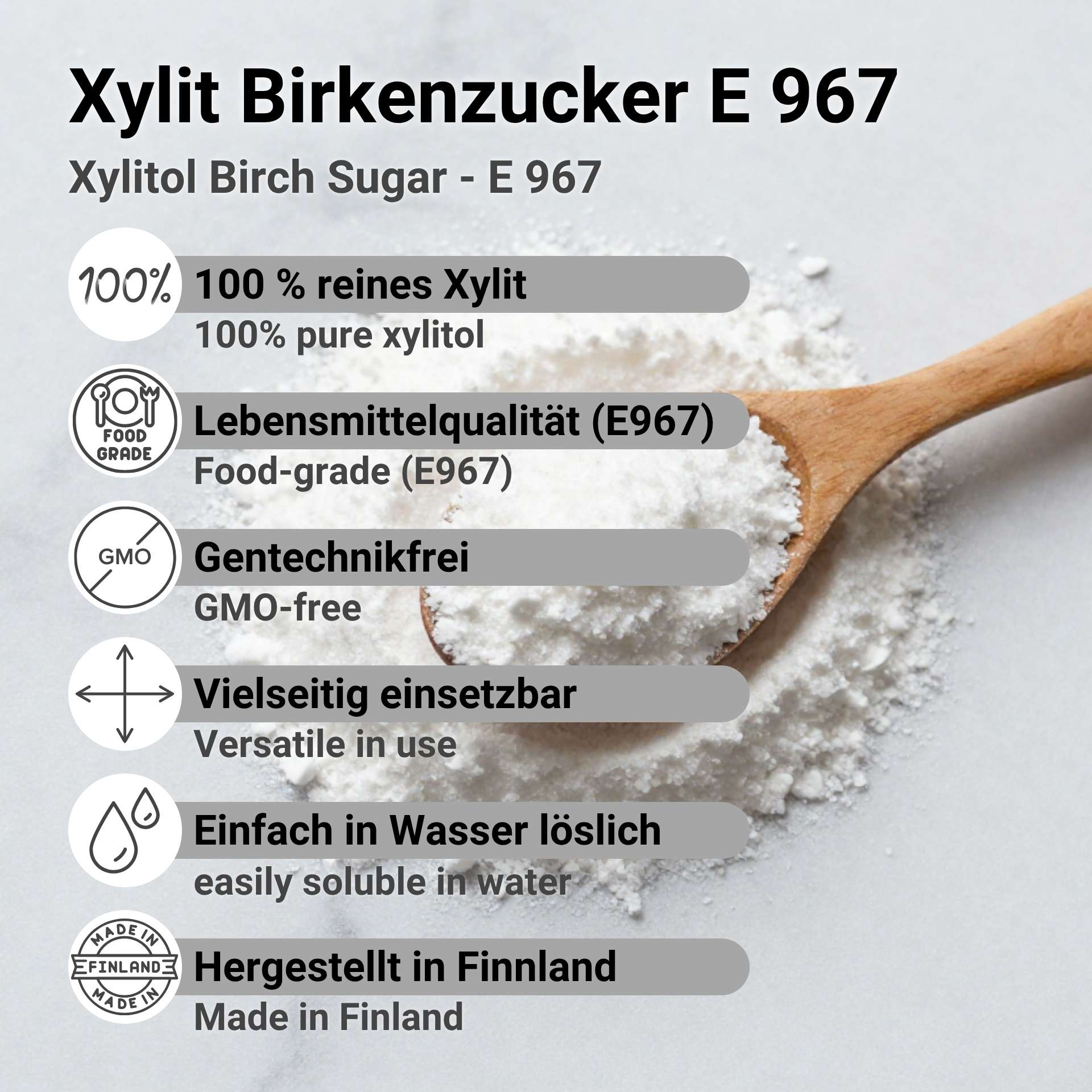 Xylit Birkenzucker E 967