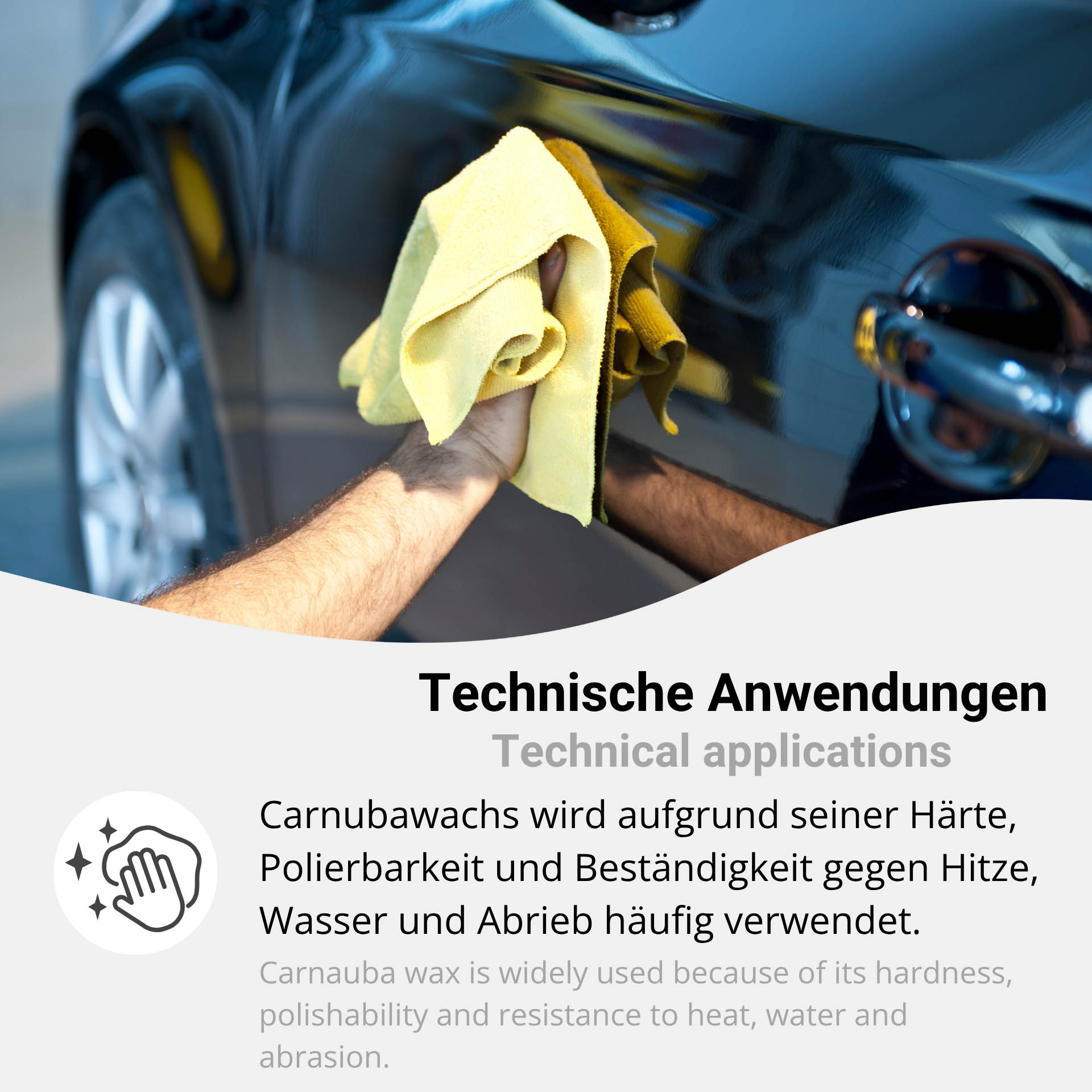 Carnaubawachs T3 Hellfettgrau Pulver