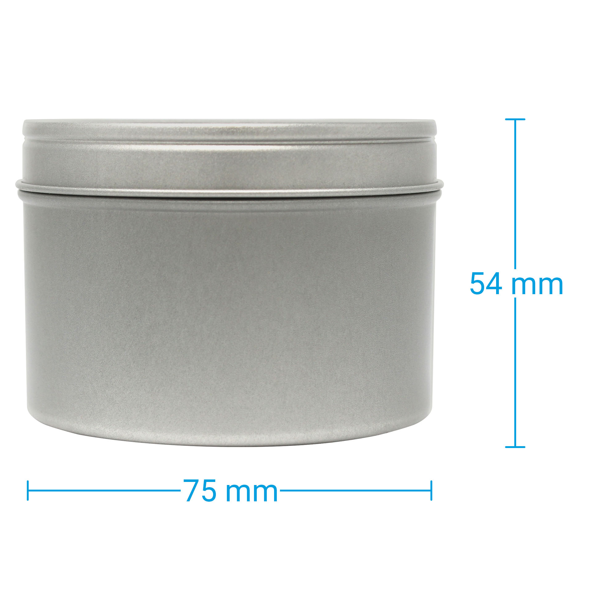 Snap-top Tin, round Metal Tin with Snap-on Lid