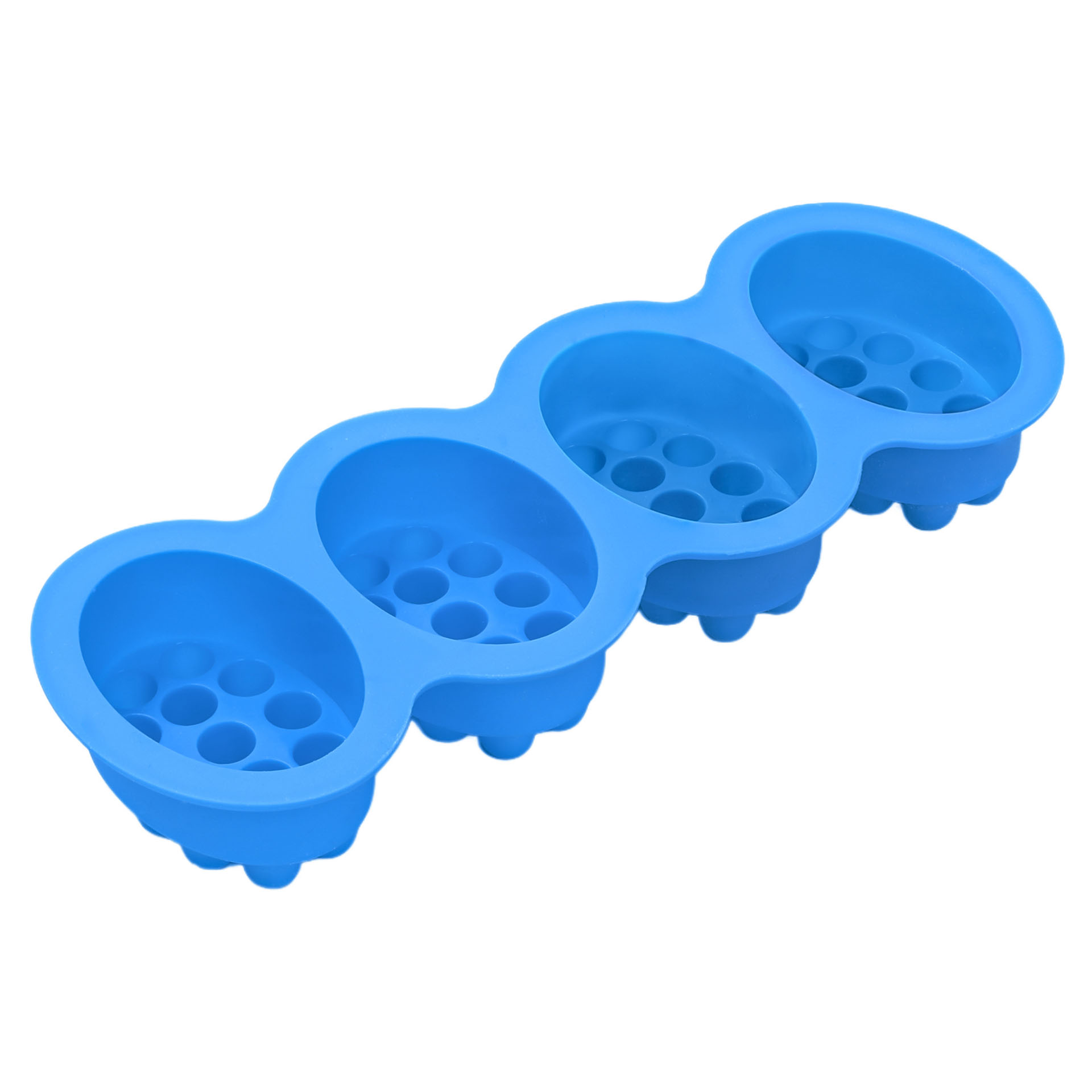 Seifenform Oval – Massage-Relief (4er)