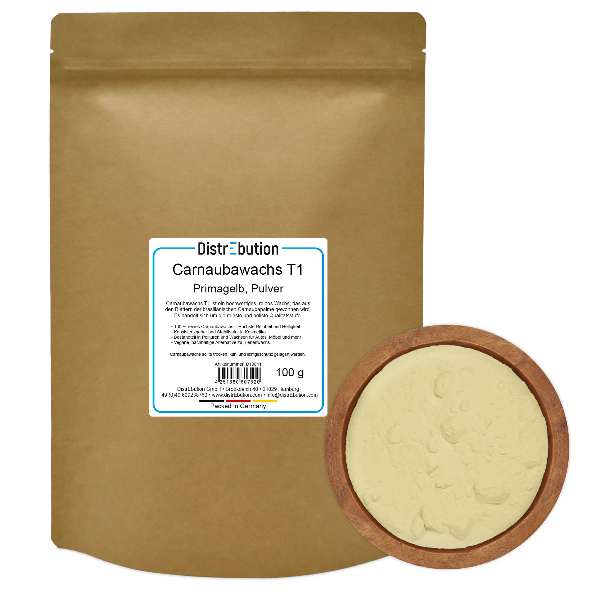 Carnaubawachs T1 Primagelb Pulver