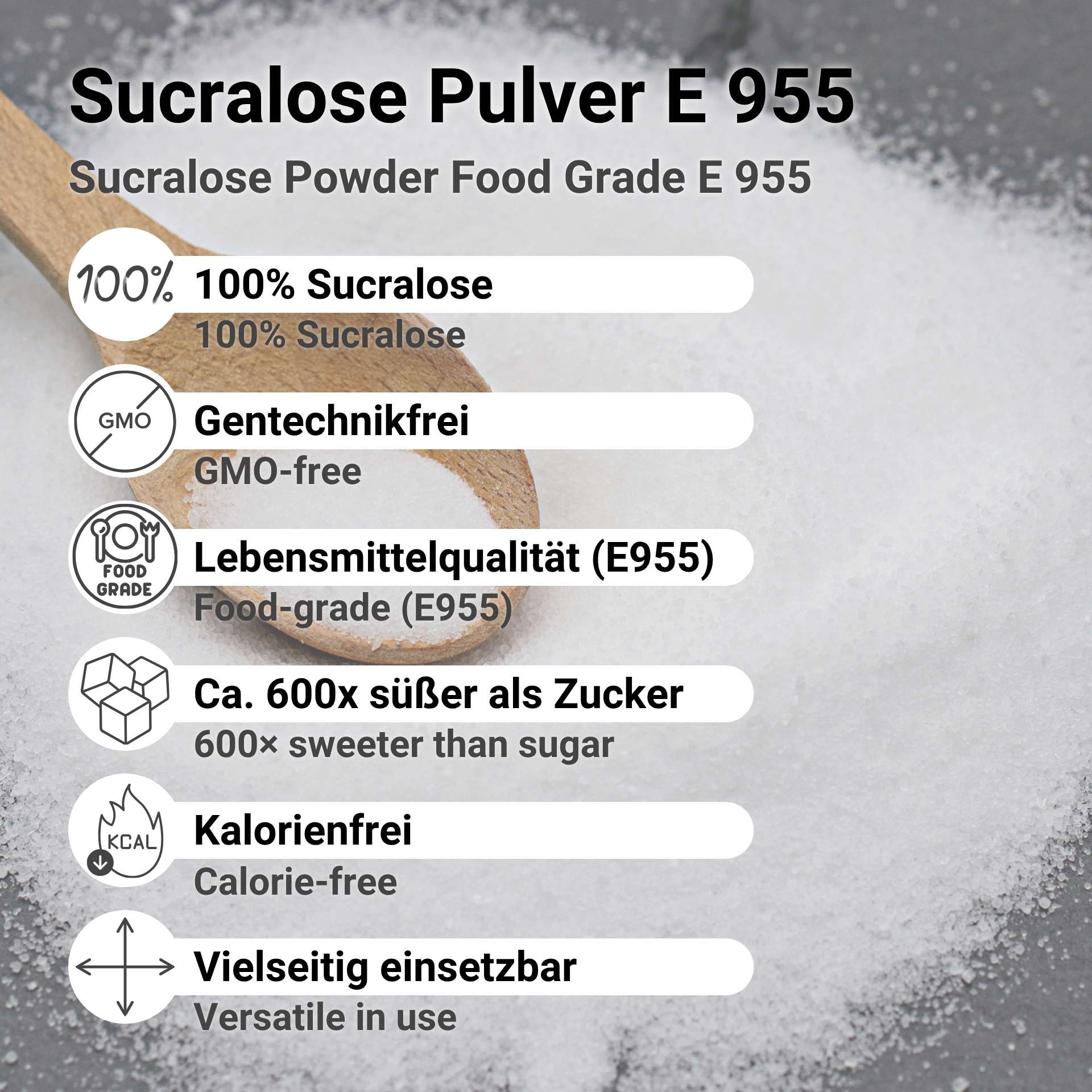 Sucralose Pulver E 955