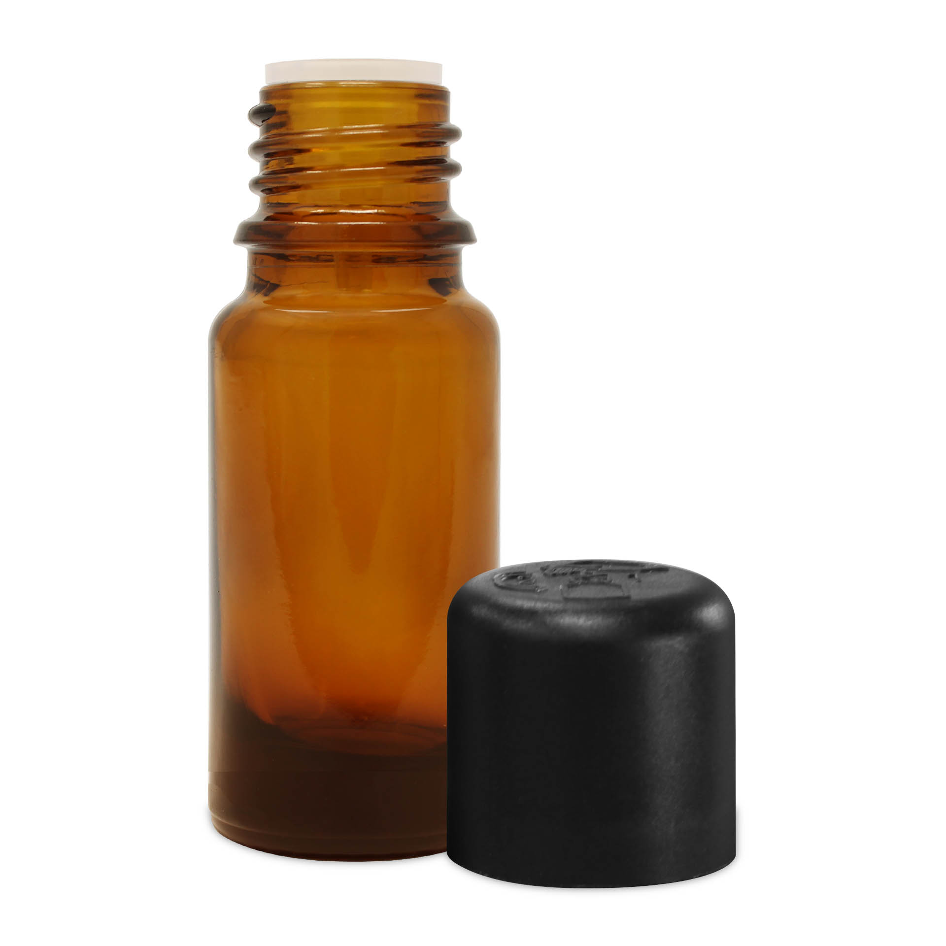 Glasflasche Braun mit Deckel und Tropfeinsatz 10 ml