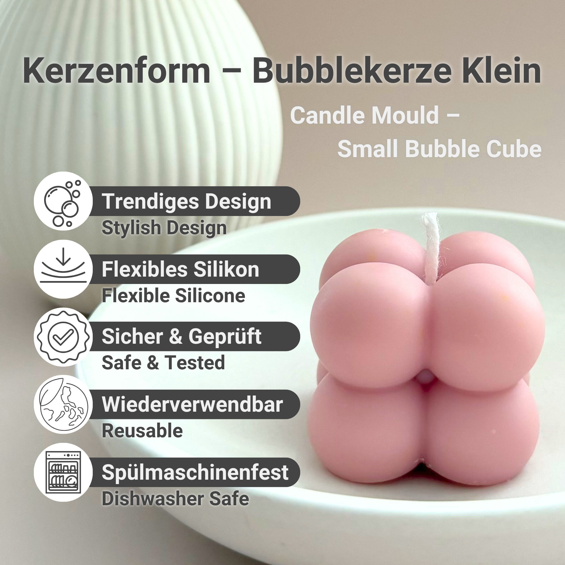 Benefits of our Small Bubble Candle Mould