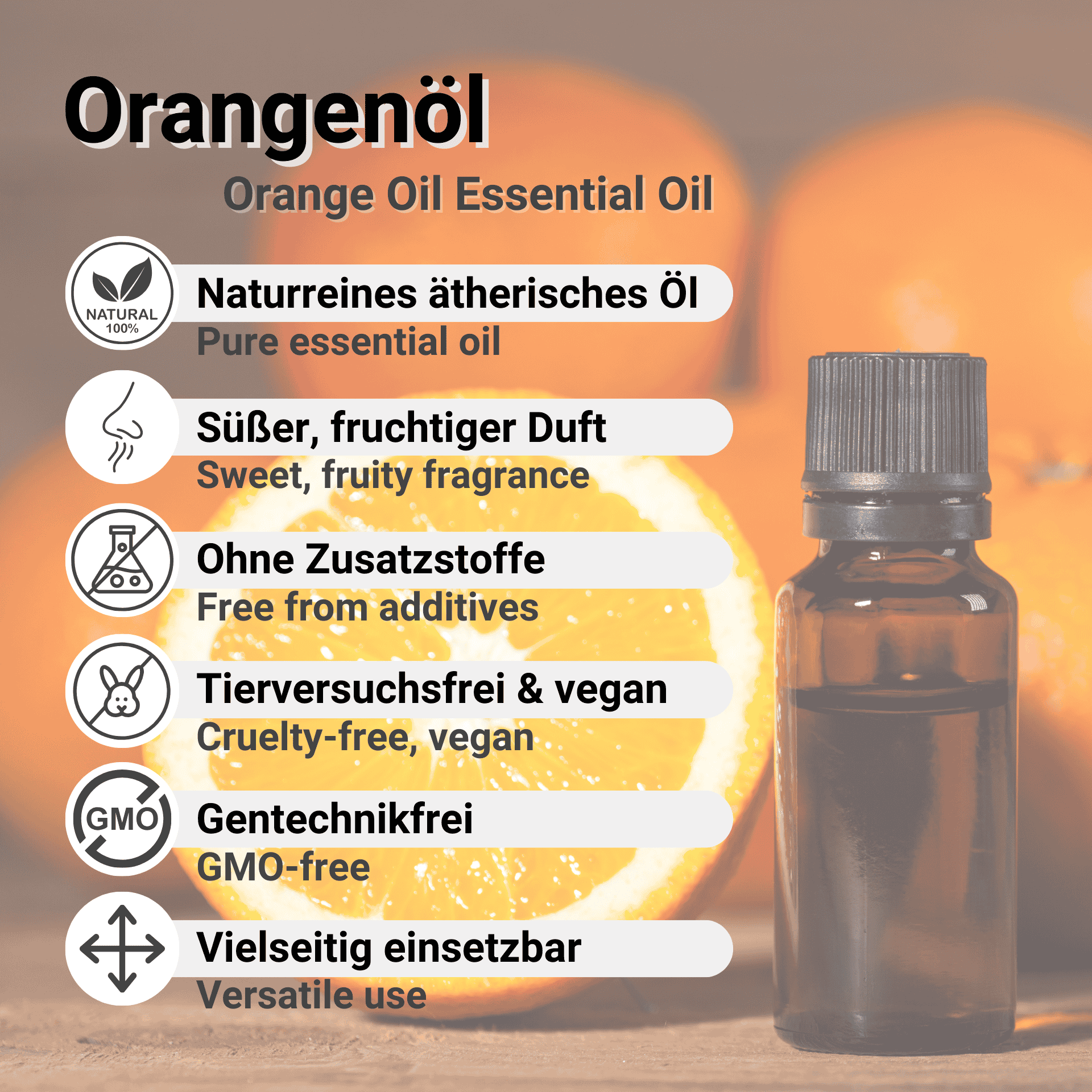 Vorteile von Orangenöl