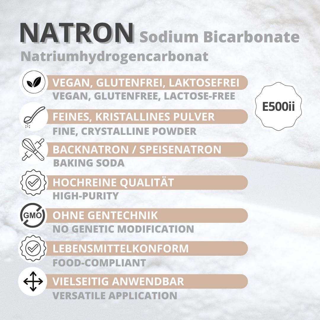 Natron Pulver - Natriumhydrogencarbonat E500ii