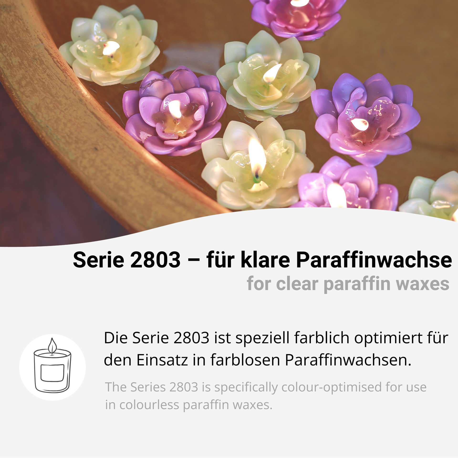 Hochkonzentrierte Kerzenfarbe in Pastillen zum Wachs färben (2803)