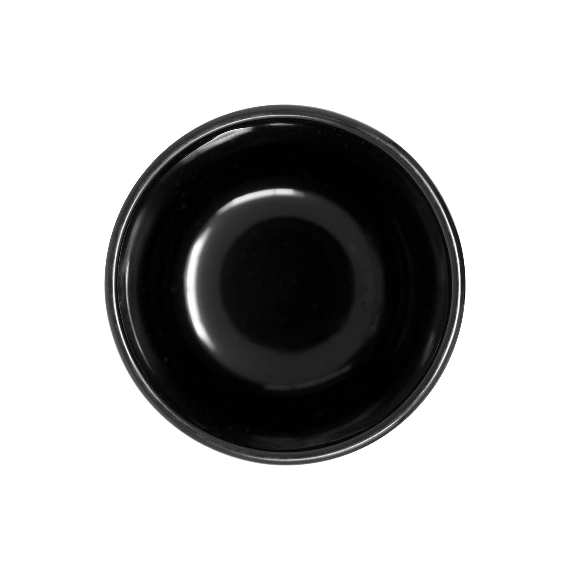 Kerzenglas schwarz glänzend 200 ml