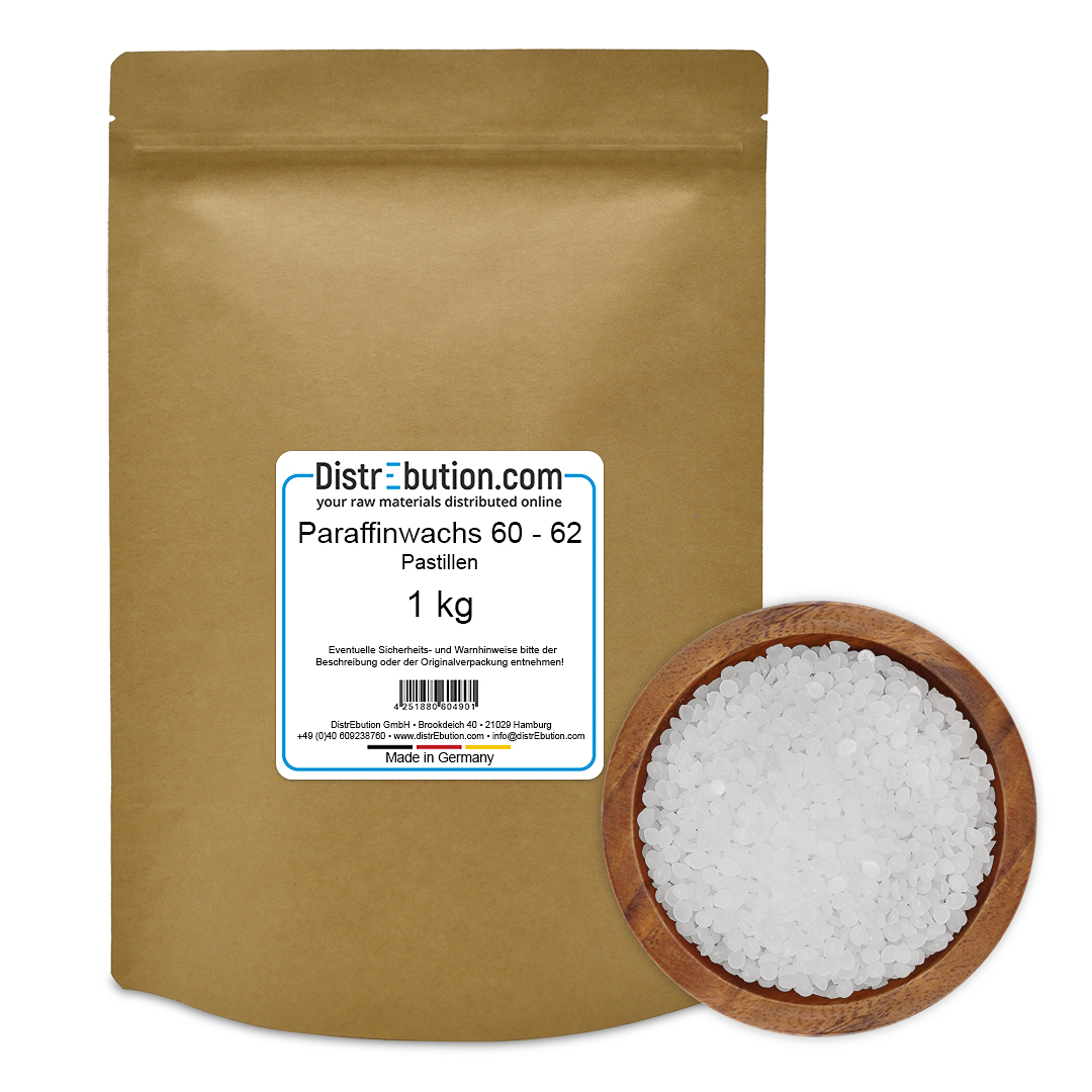 Paraffinwachs Pastillen 60 - 62°C Vollraffinat 1 kg