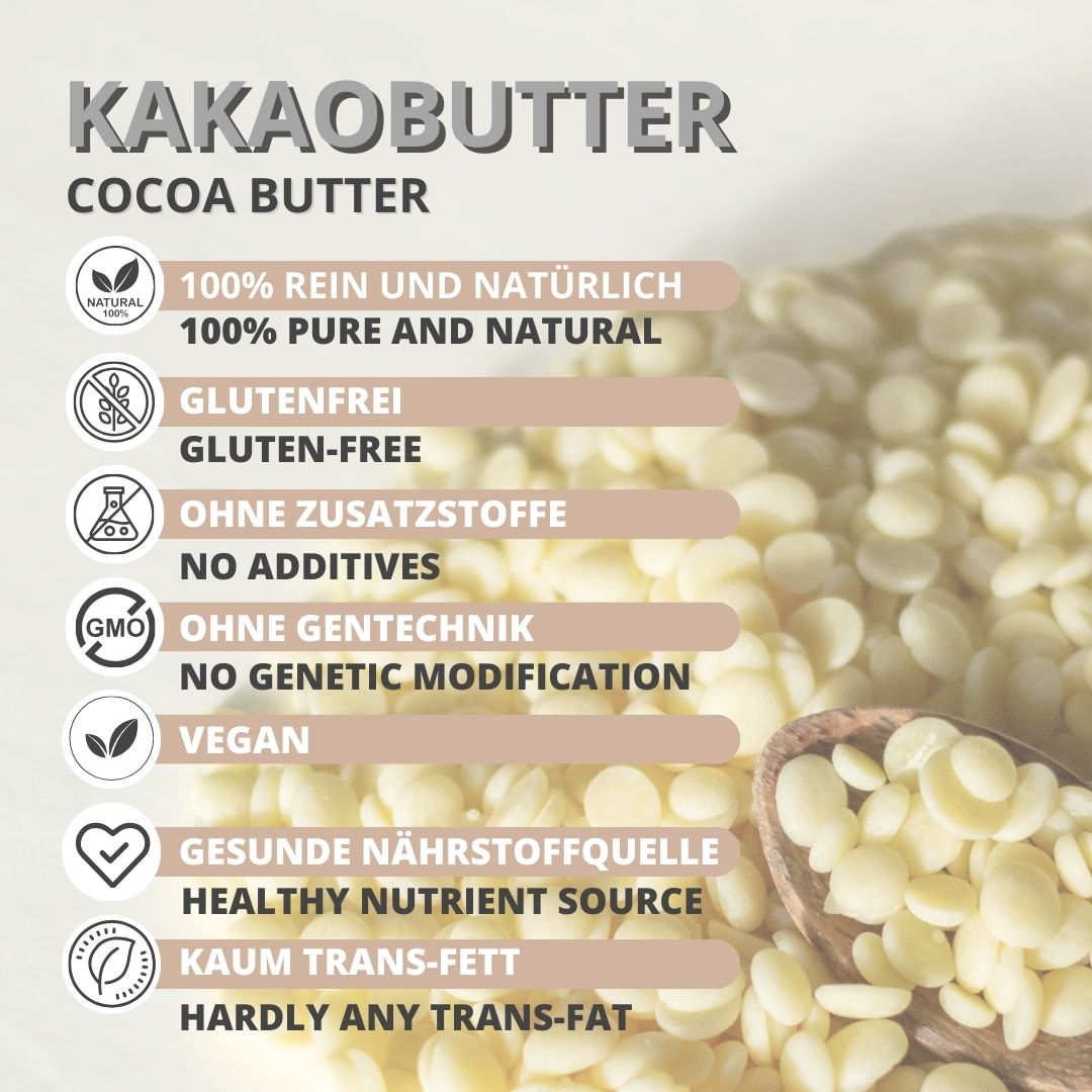 Kakaobutter Pastillen