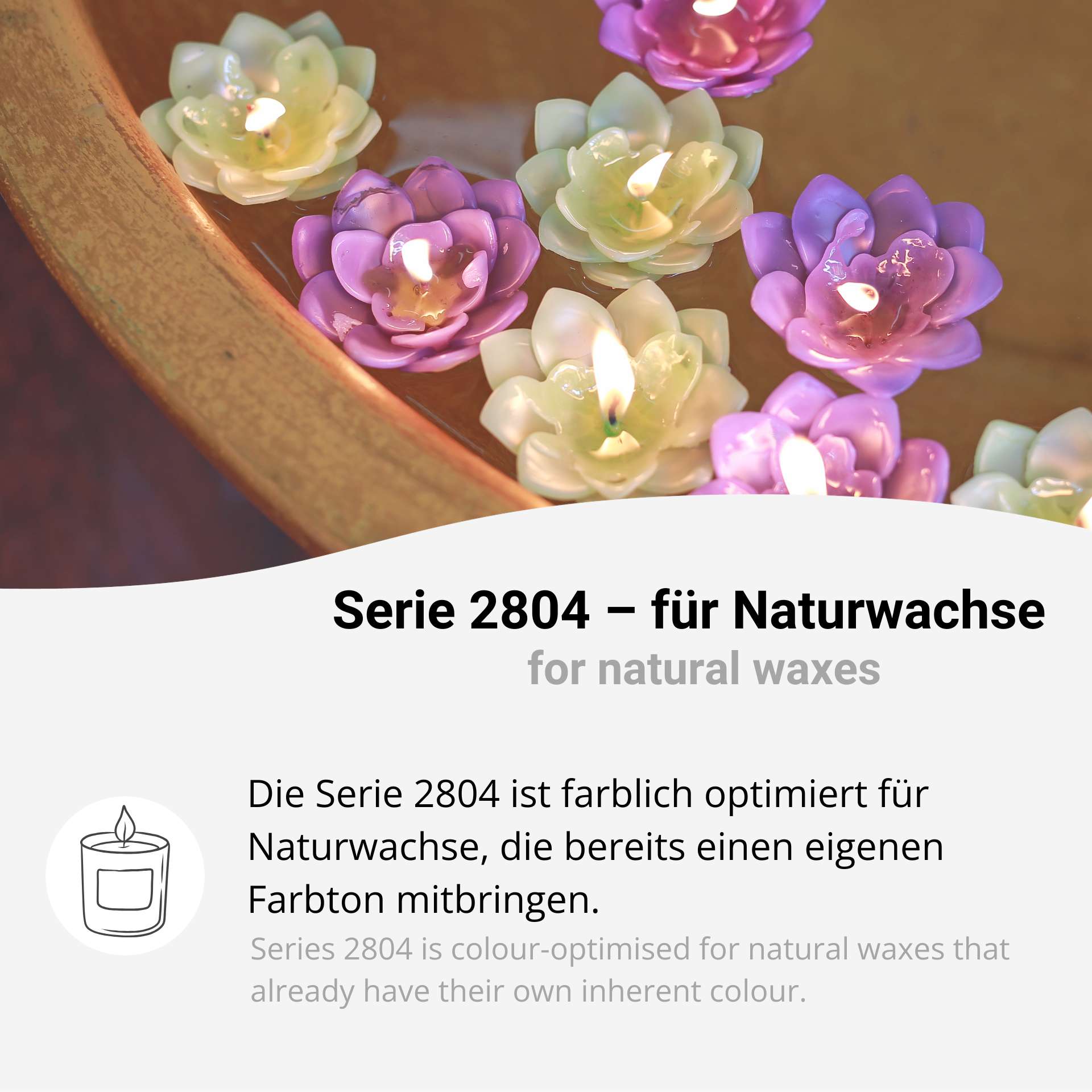 Hochkonzentrierte Kerzenfarbe in Pastillen zum Wachs färben (2804)
