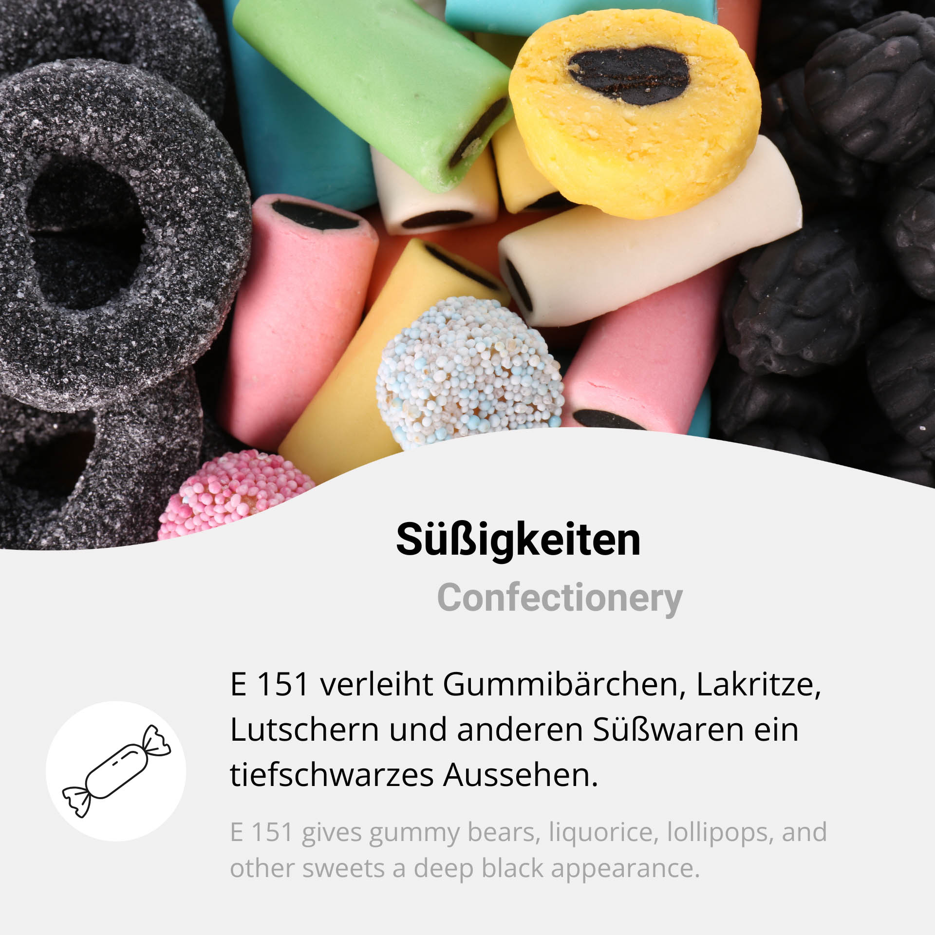 Brillantschwarz BN Lebensmittelfarbe Schwarz - E 151
