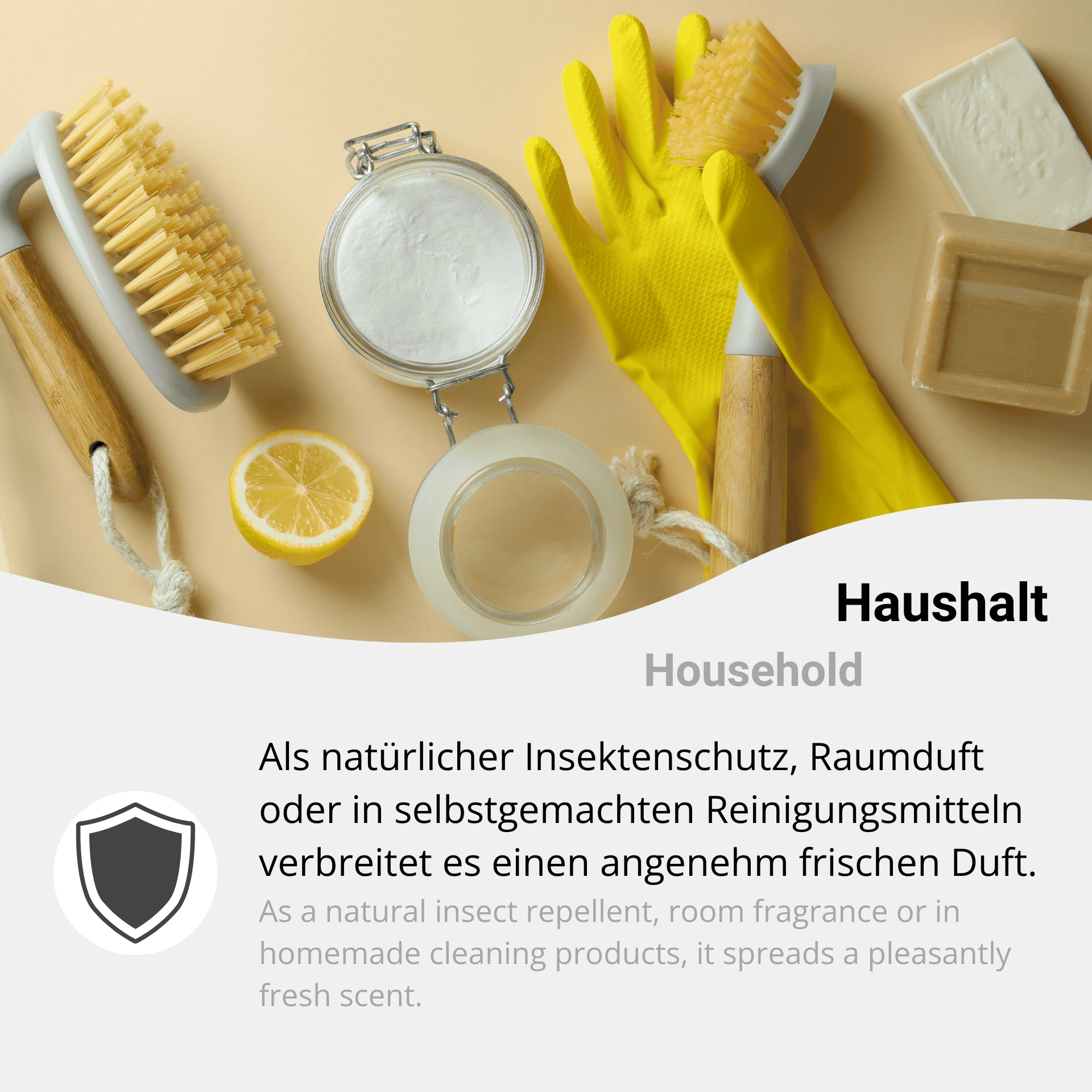 Citronella oil in the household