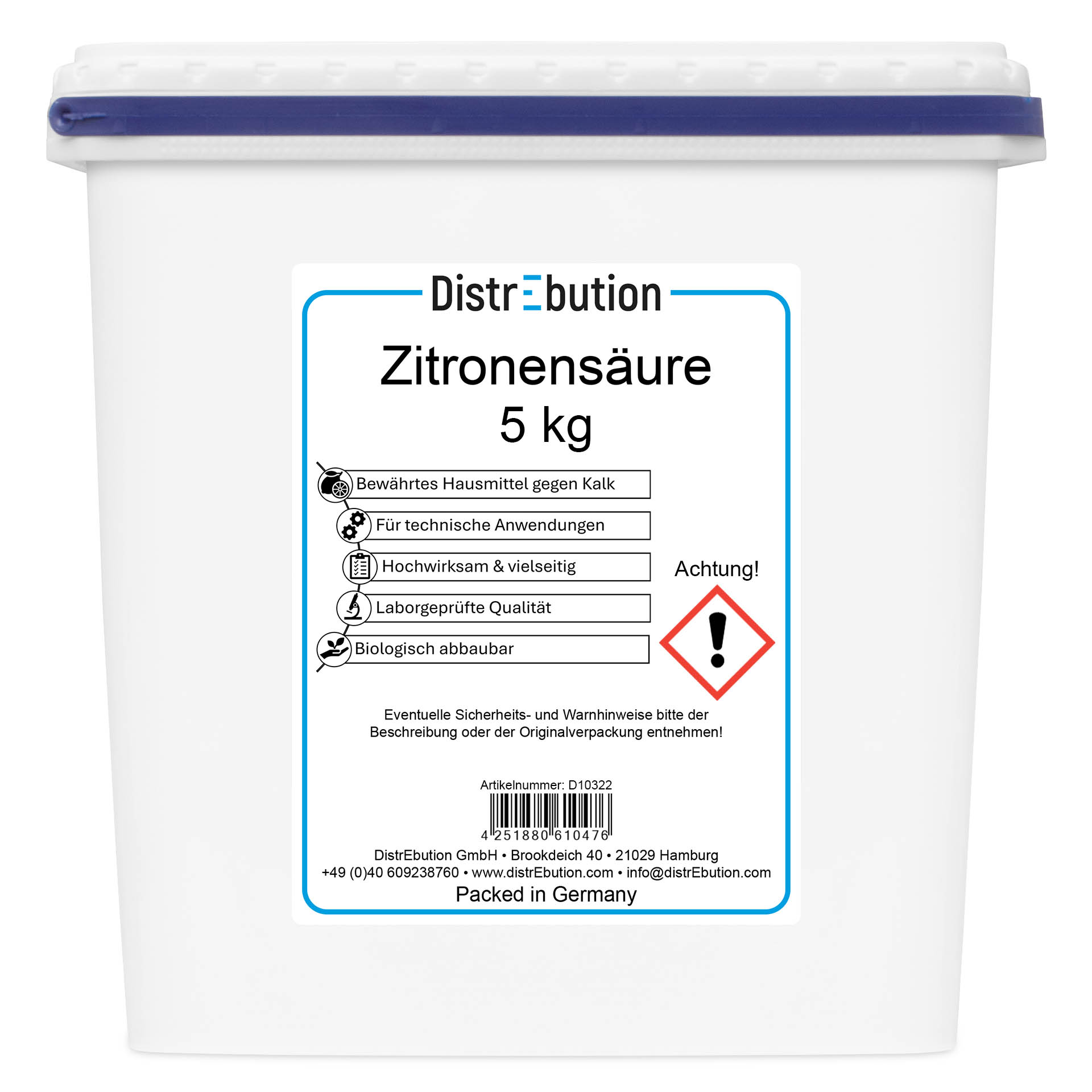Zitronensäure für technische Anwendungen 5 kg