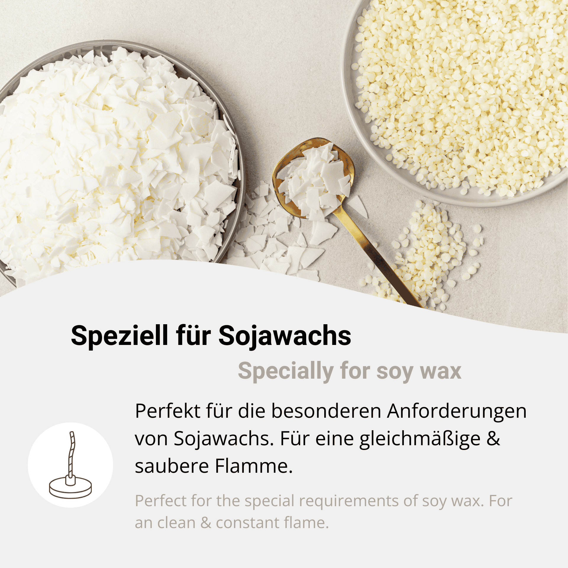 Docht für Sojawachs