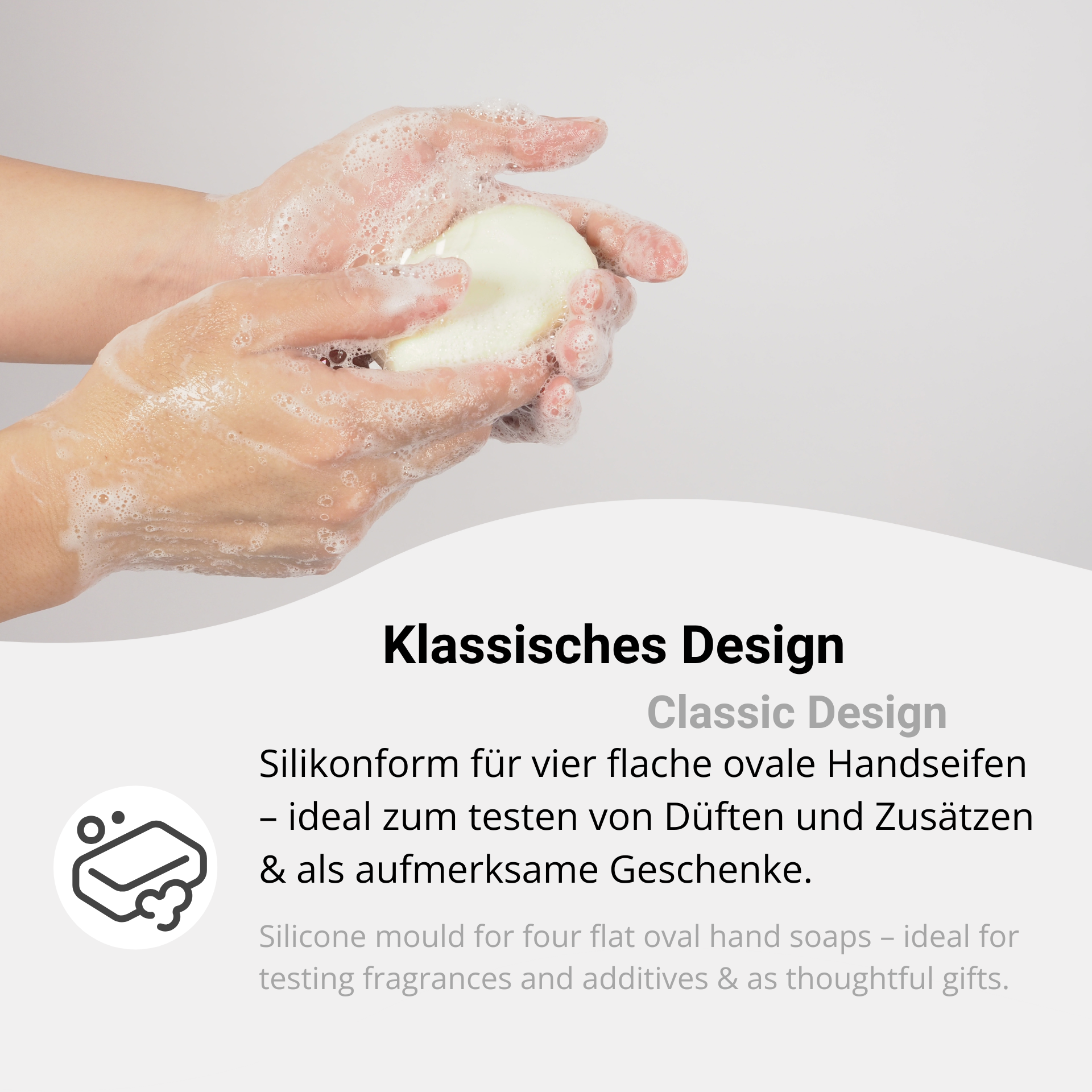 Klassisches Design für kreative DIY-Seife