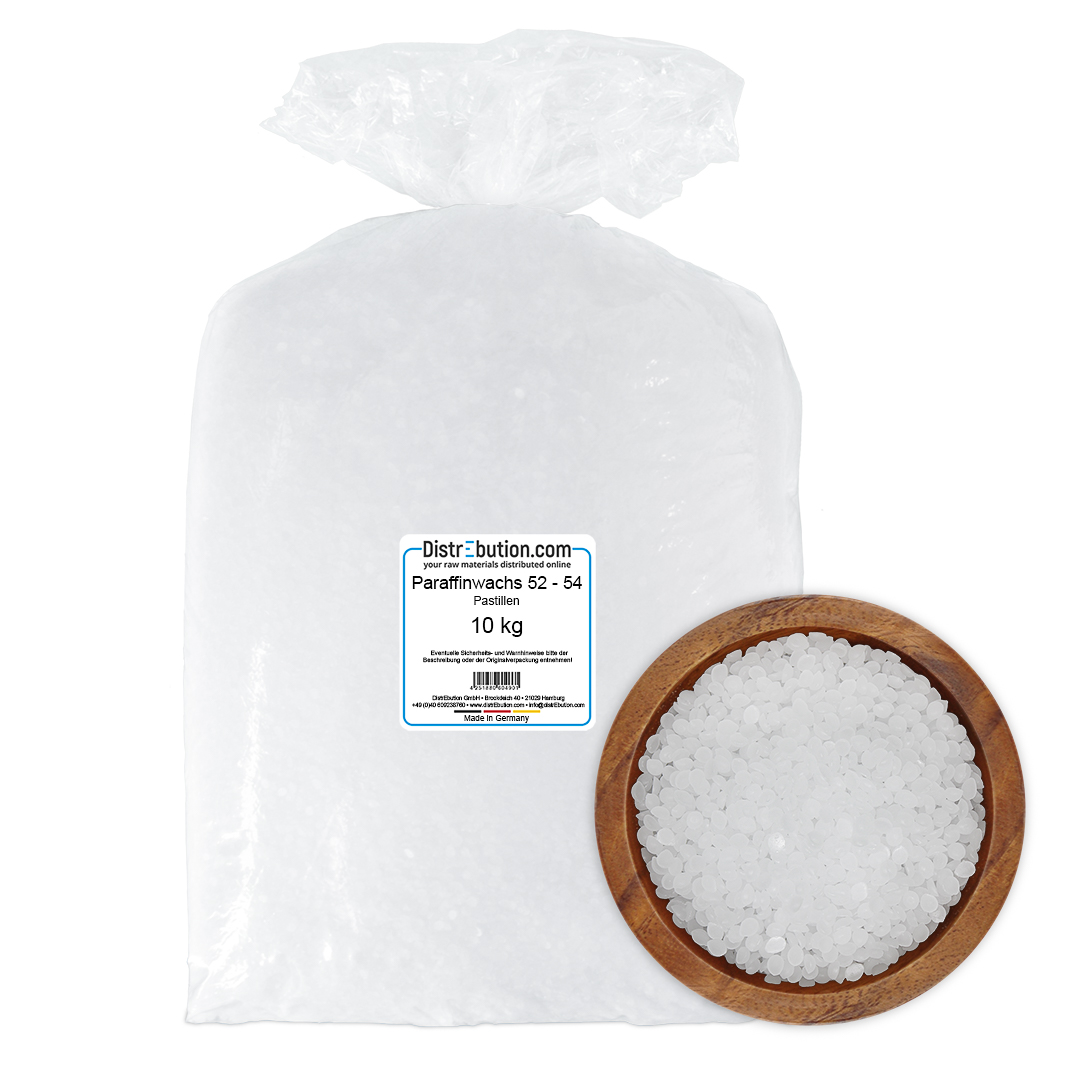 Paraffinwachs Pastillen 52 - 54°C Vollraffinat 10 kg