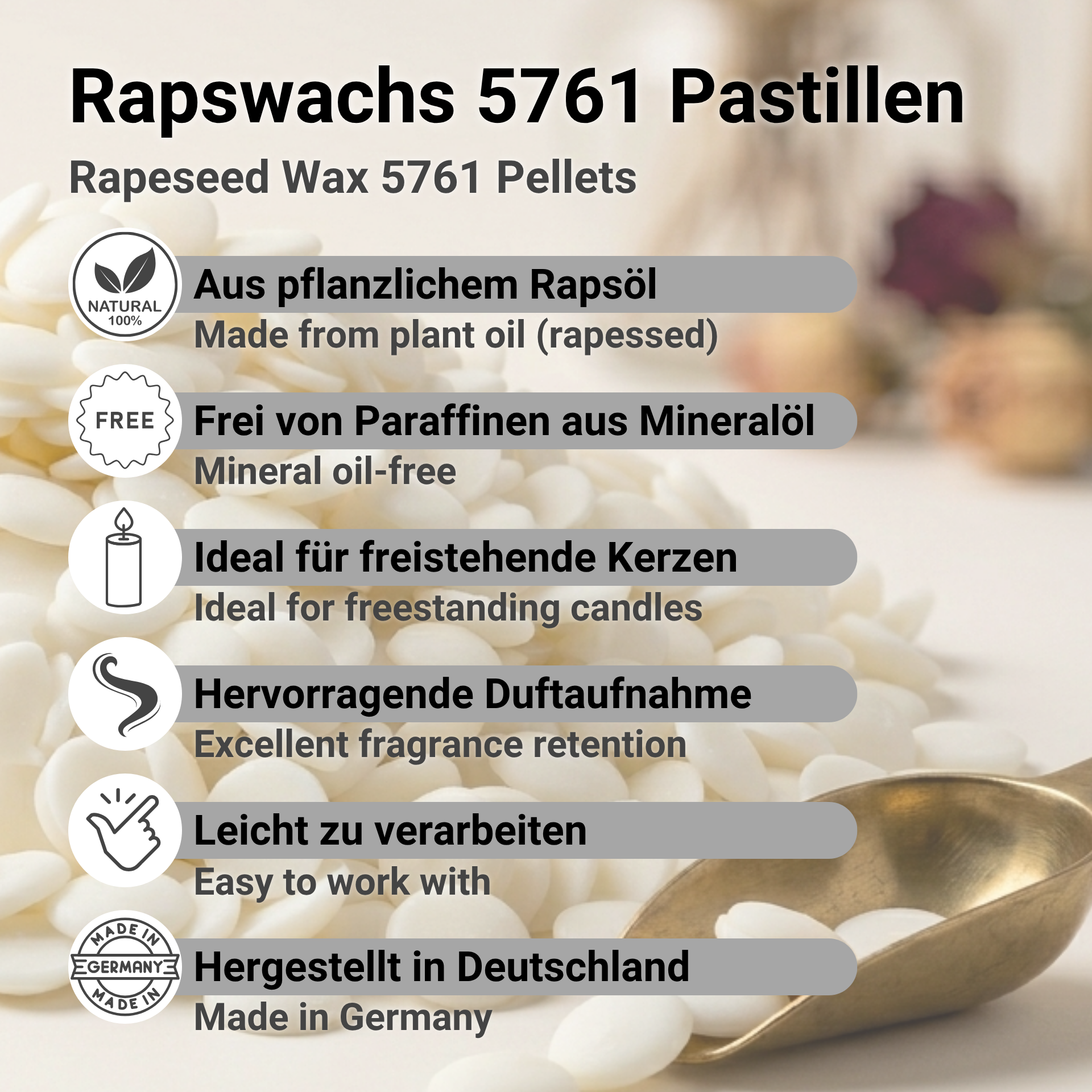 Rapswachs 5761 Pastillen