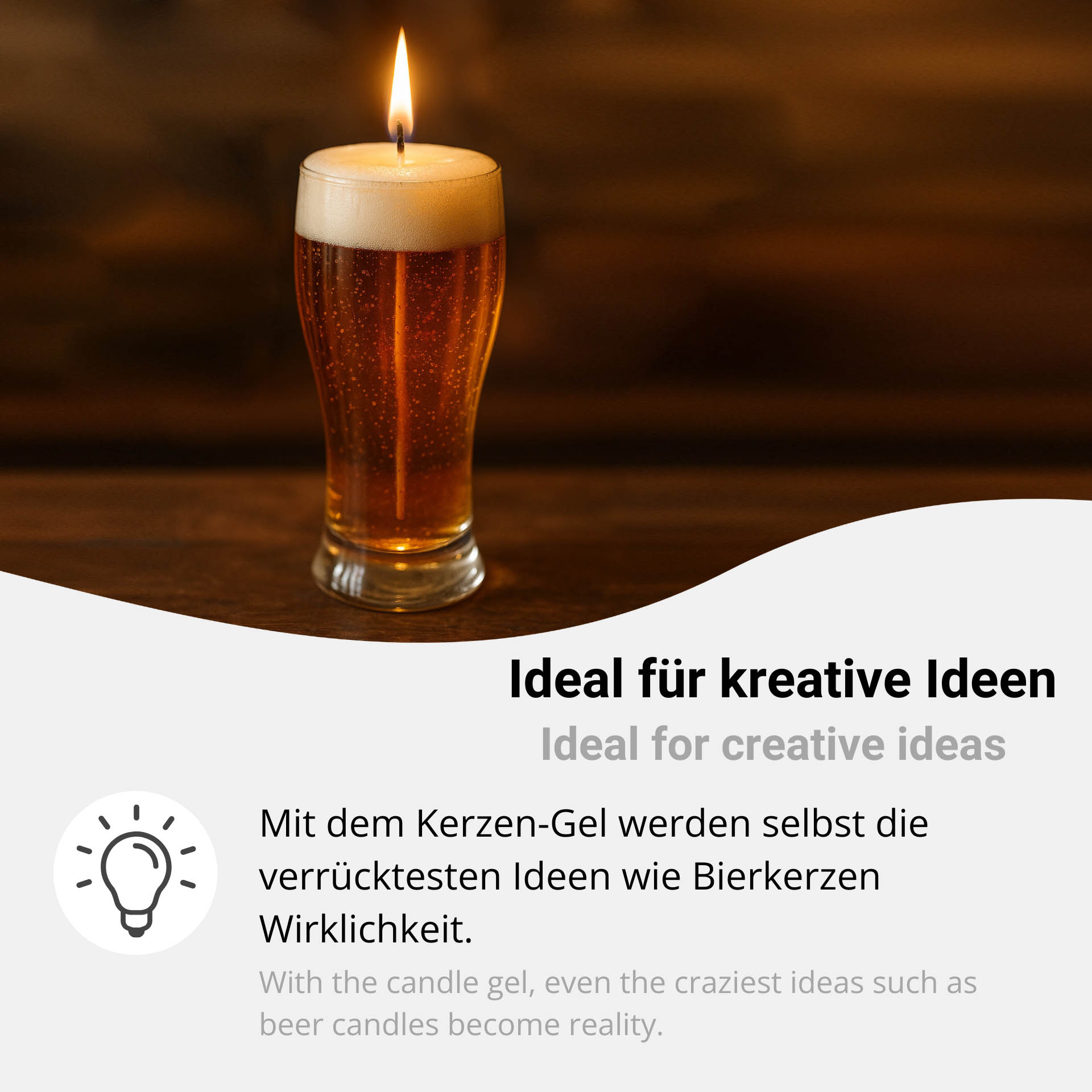 Kerzen-Gel transparent – Kristallklares Gelwachs zum Kerzen gießen