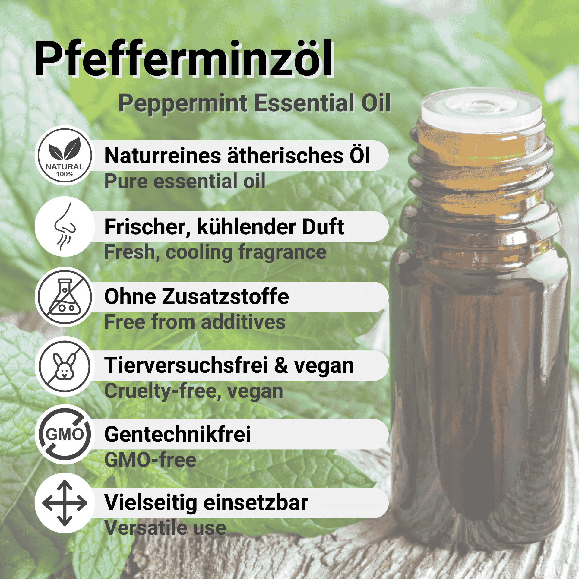 Vorteile von Pfefferminzöl