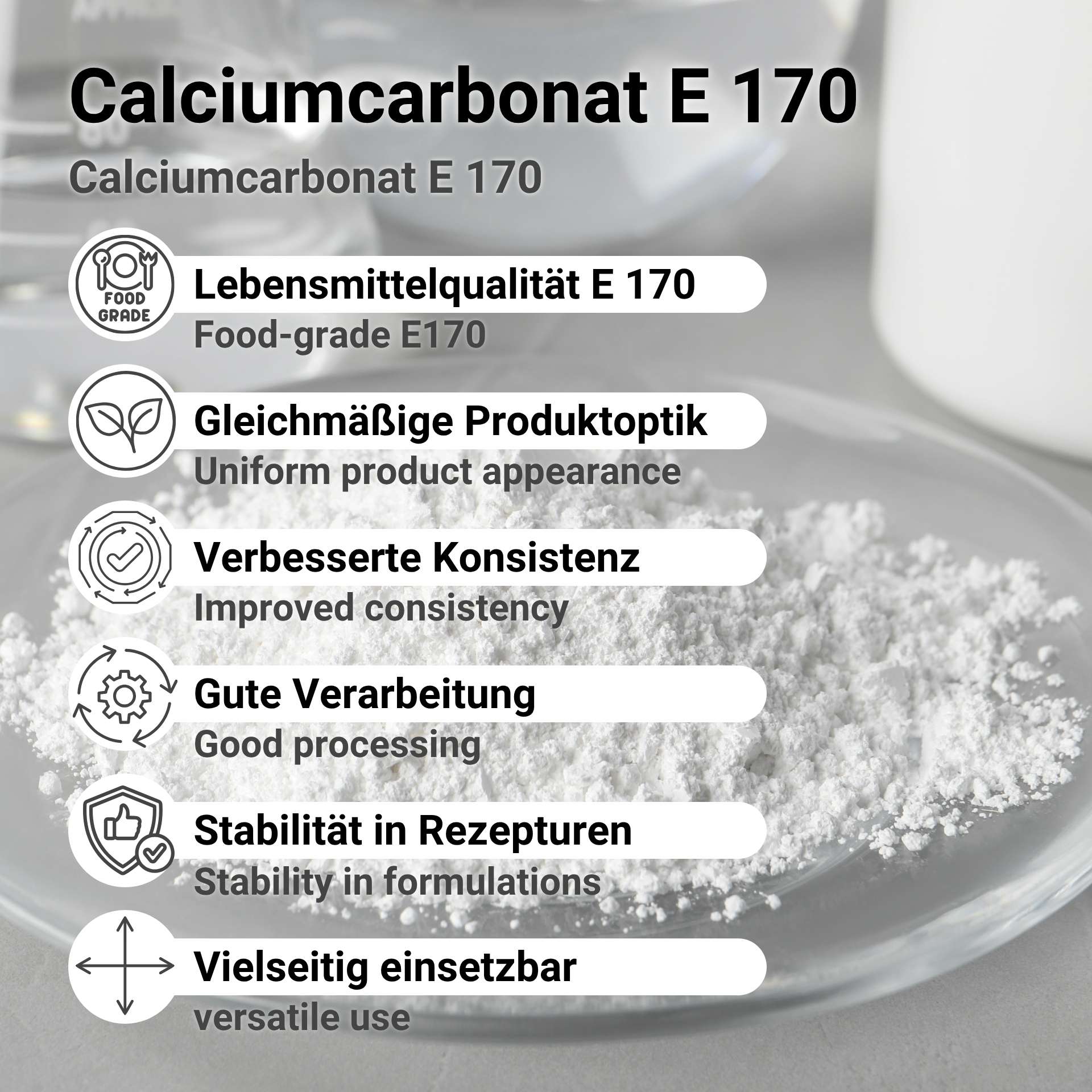 Calciumcarbonat E 170
