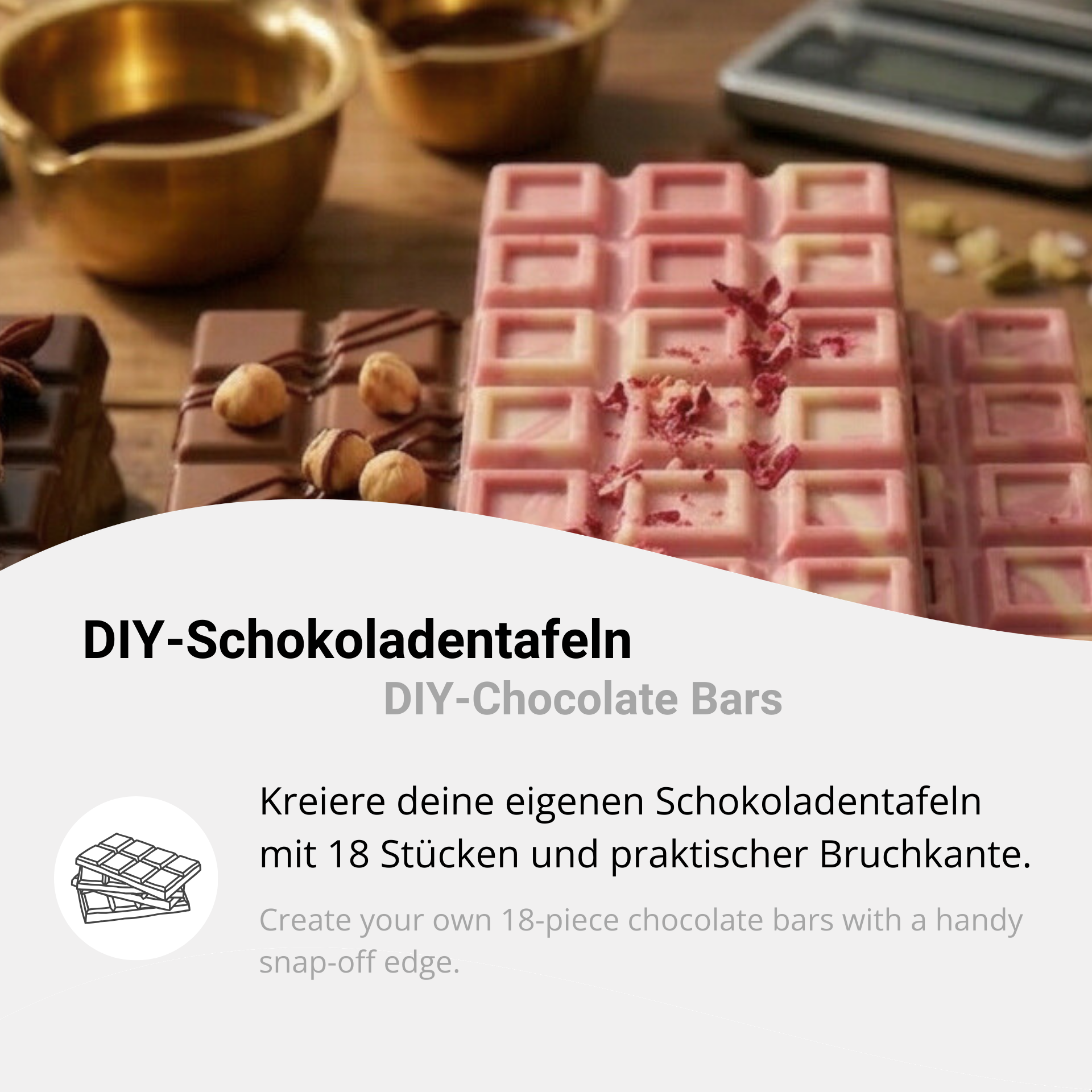 Schokoladentafeln zum Selbermachen