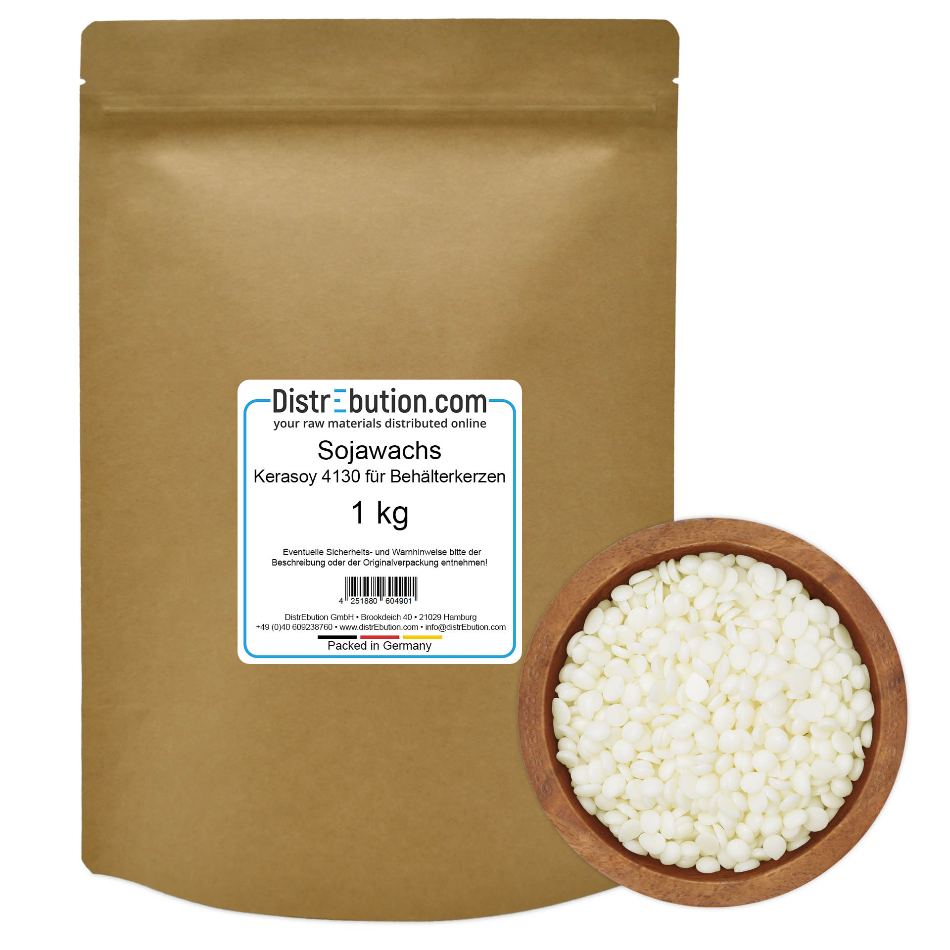 Sojawachs Kerasoy 4130 für Behälterkerzen 1 kg