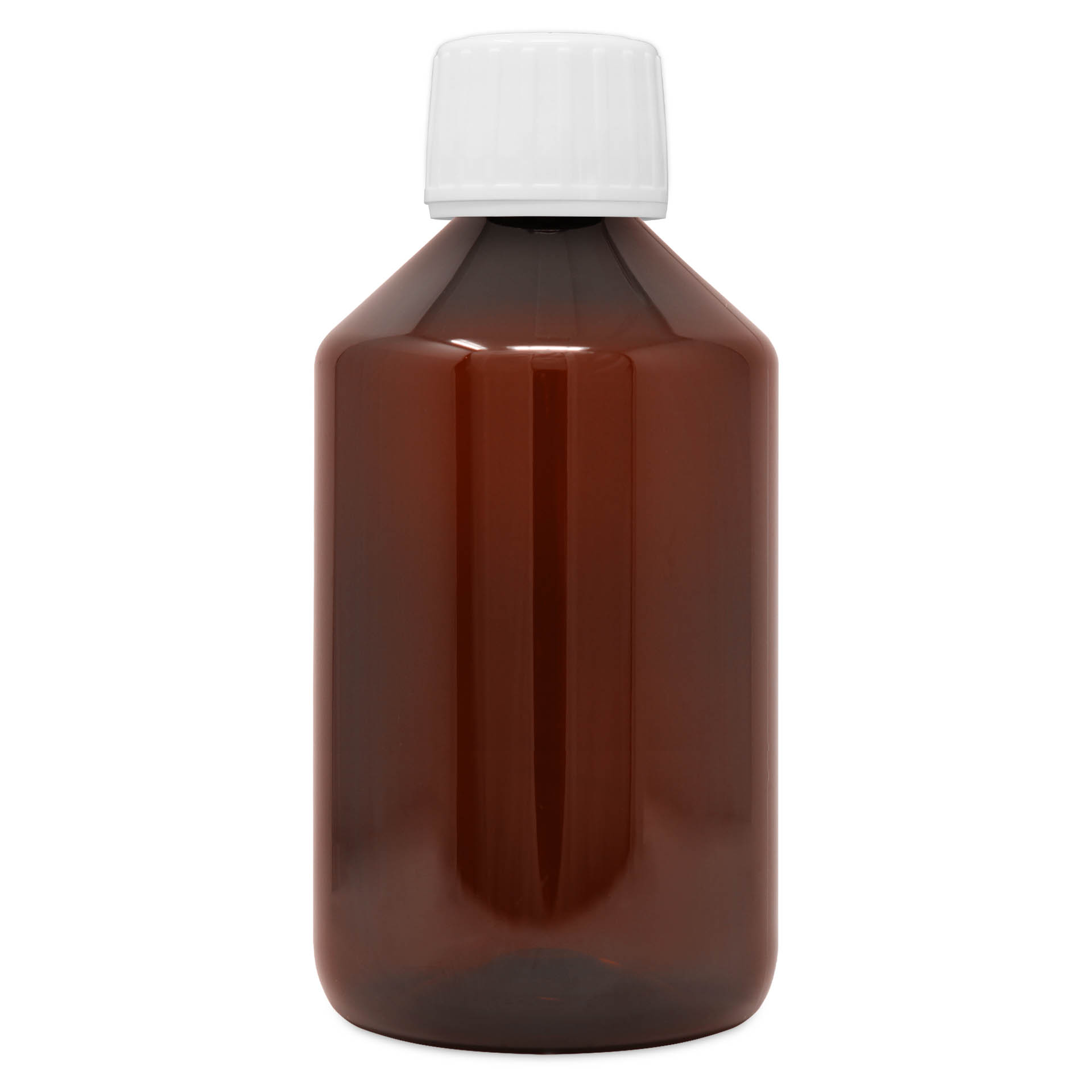 Empty Bottle Brown with Lid 250 ml