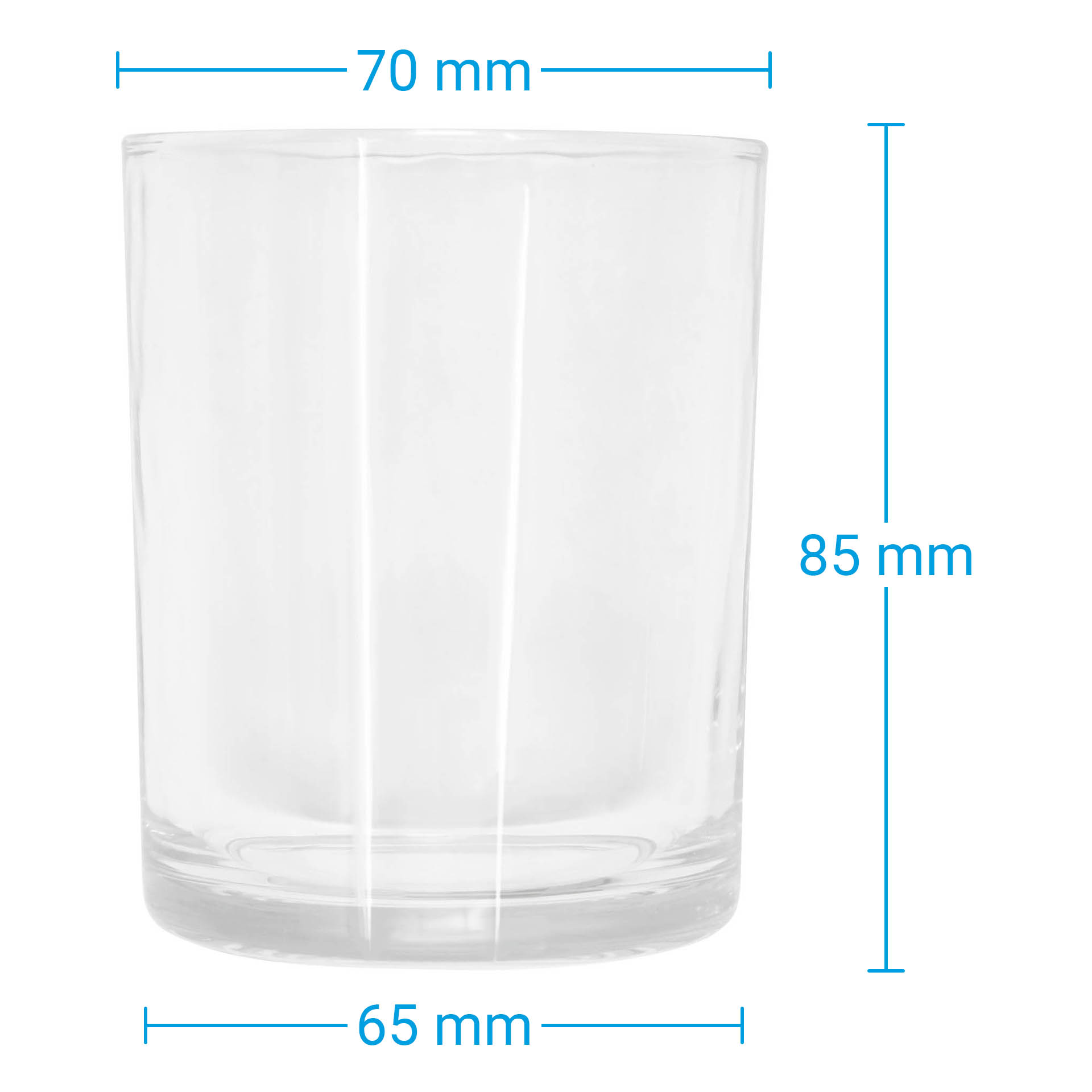 Kerzenglas klar 200 ml