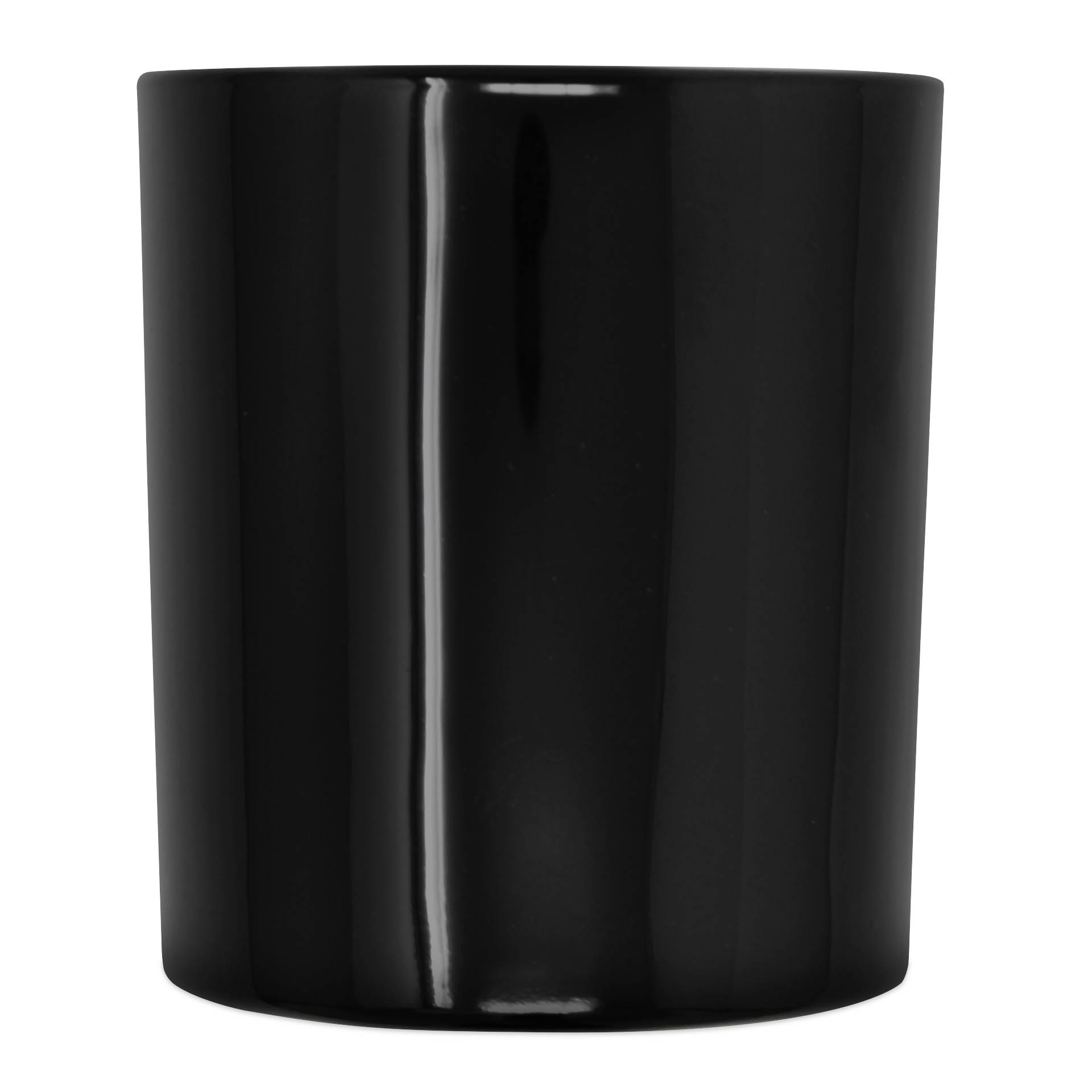 Kerzenglas schwarz glänzend 300 ml
