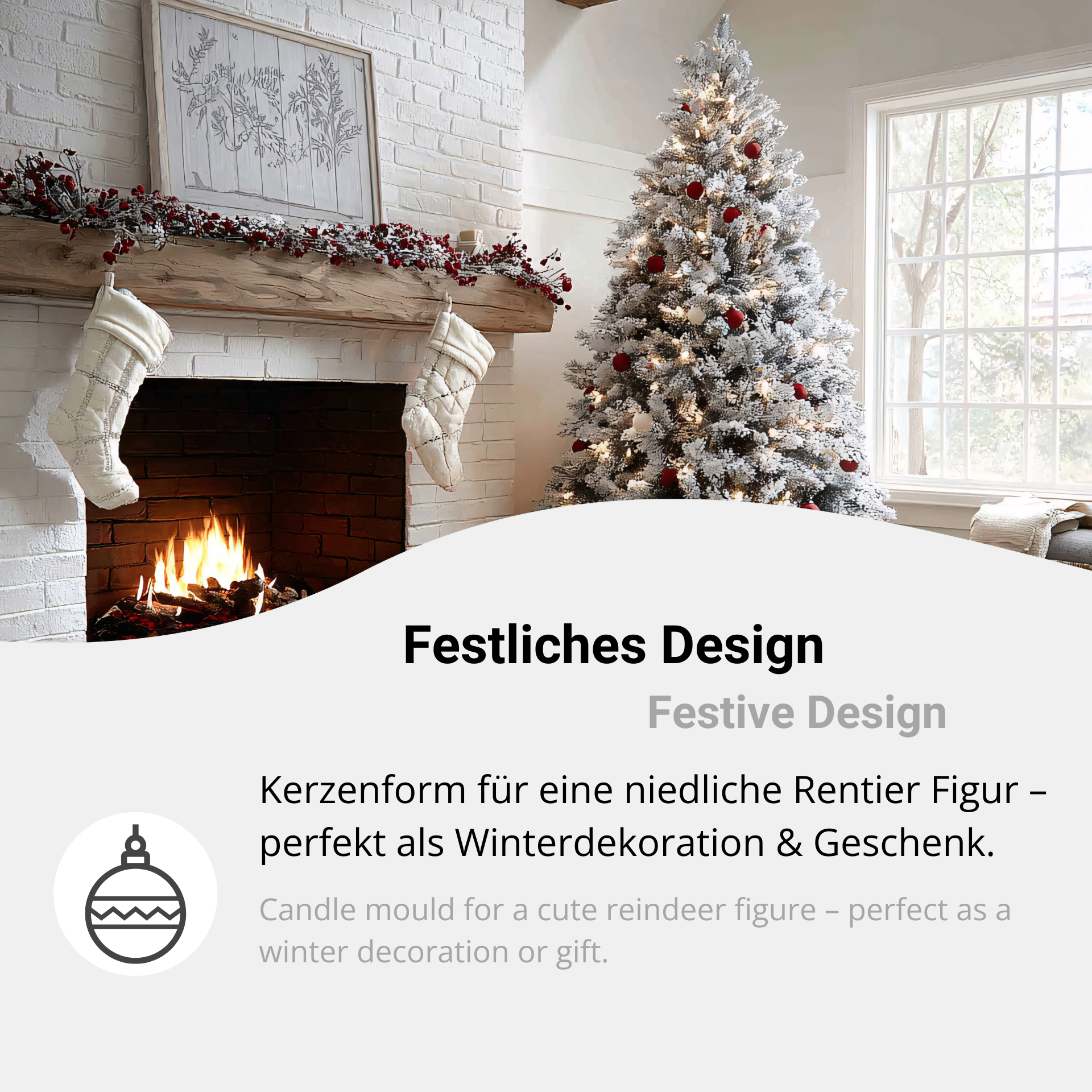 Festive design for creative DIY candles