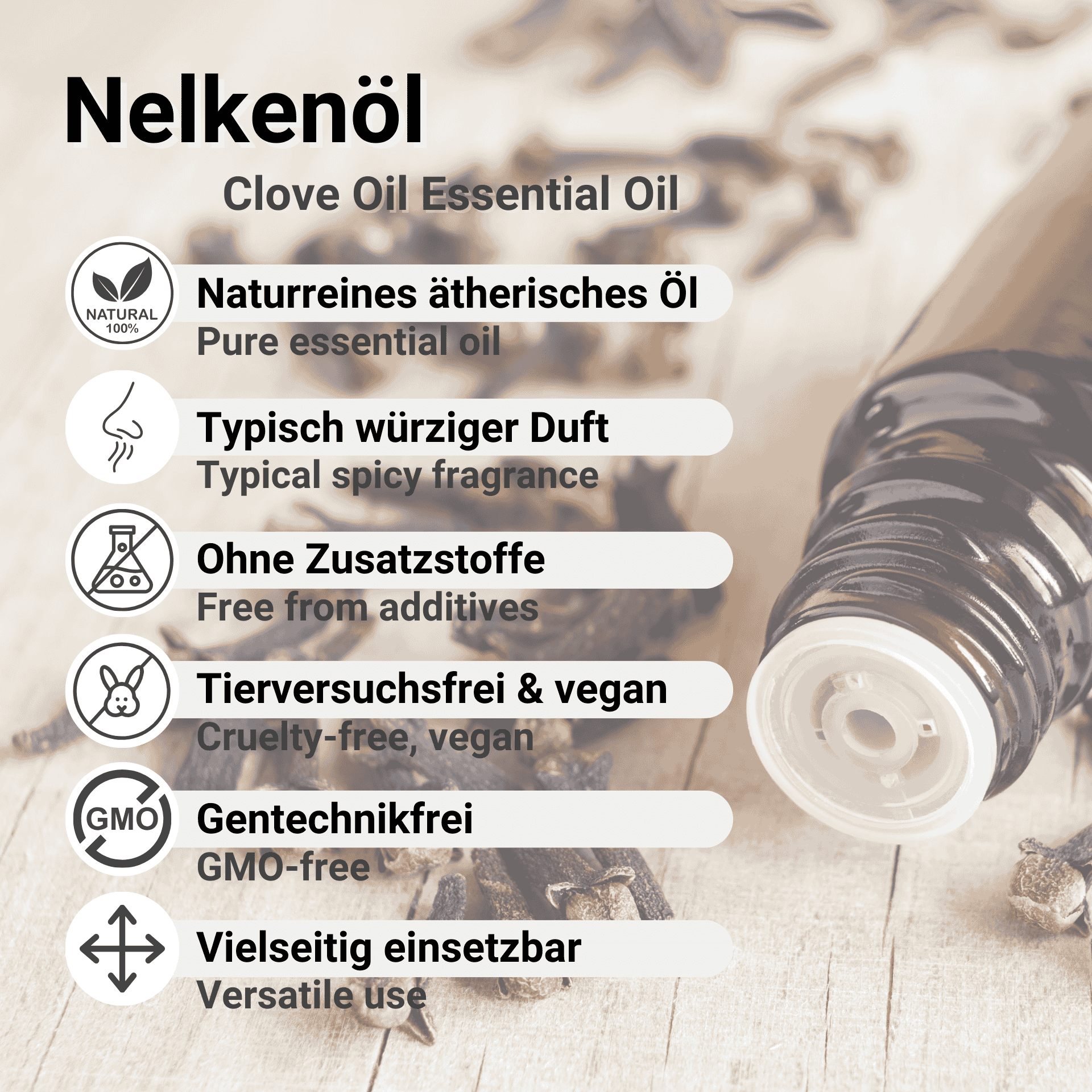 Nelkenöl Vorteile