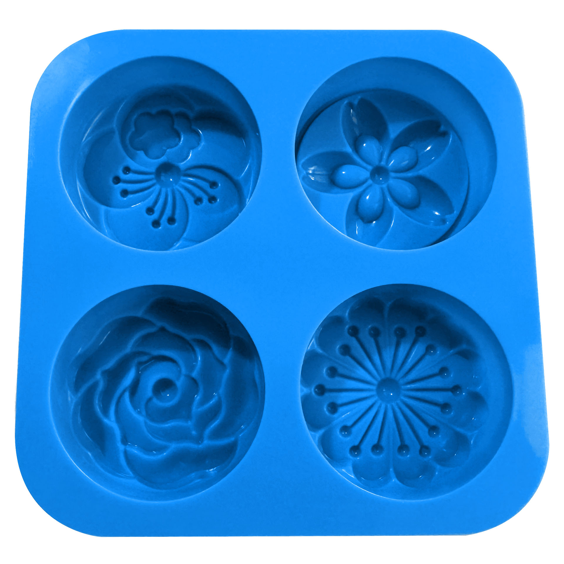 Soap Mould Flower Mix (4-cavity)